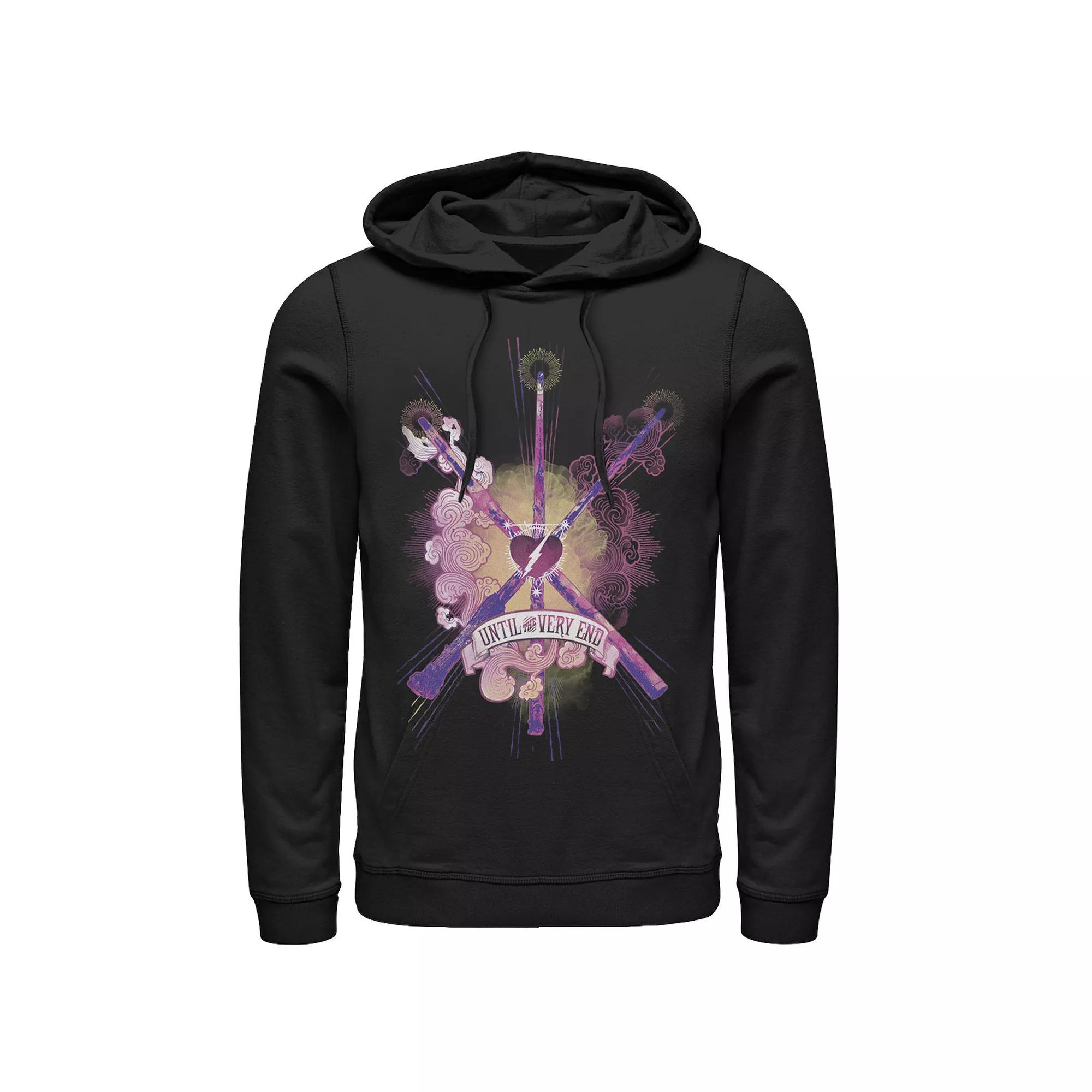 Men's Harry Potter Until The Very End Wands Hoodie,  Product Image