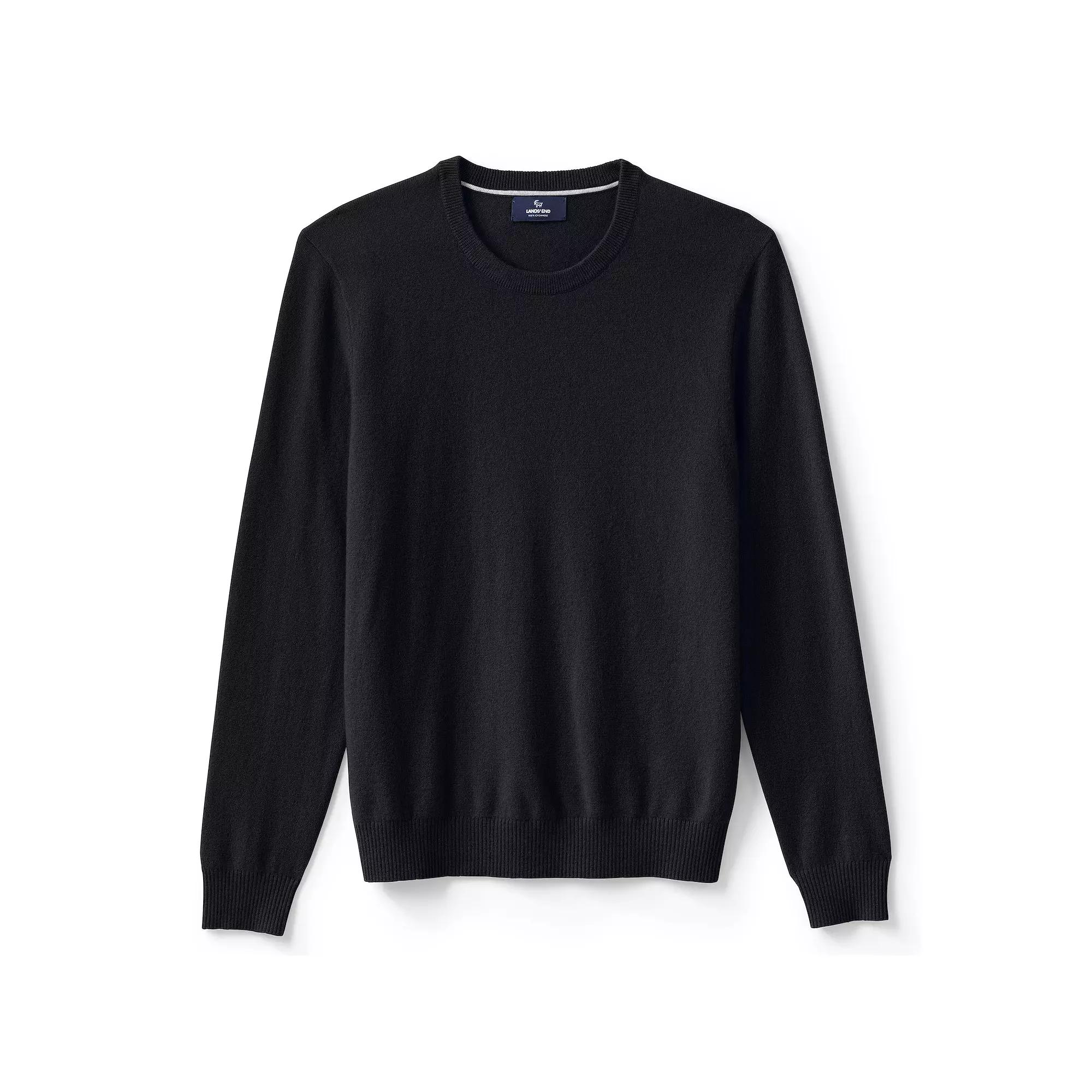 Big & Tall Lands' End Fine Gauge Cashmere Crewneck Sweater, Men's,  Product Image