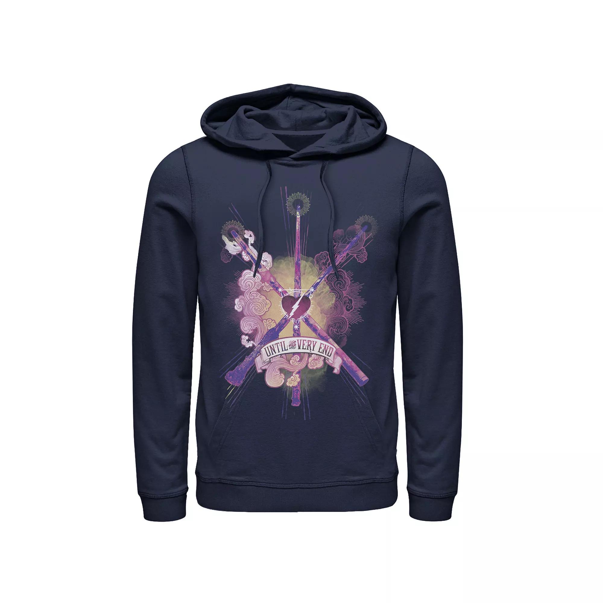 Men's Harry Potter Until The Very End Wands Hoodie,  Product Image