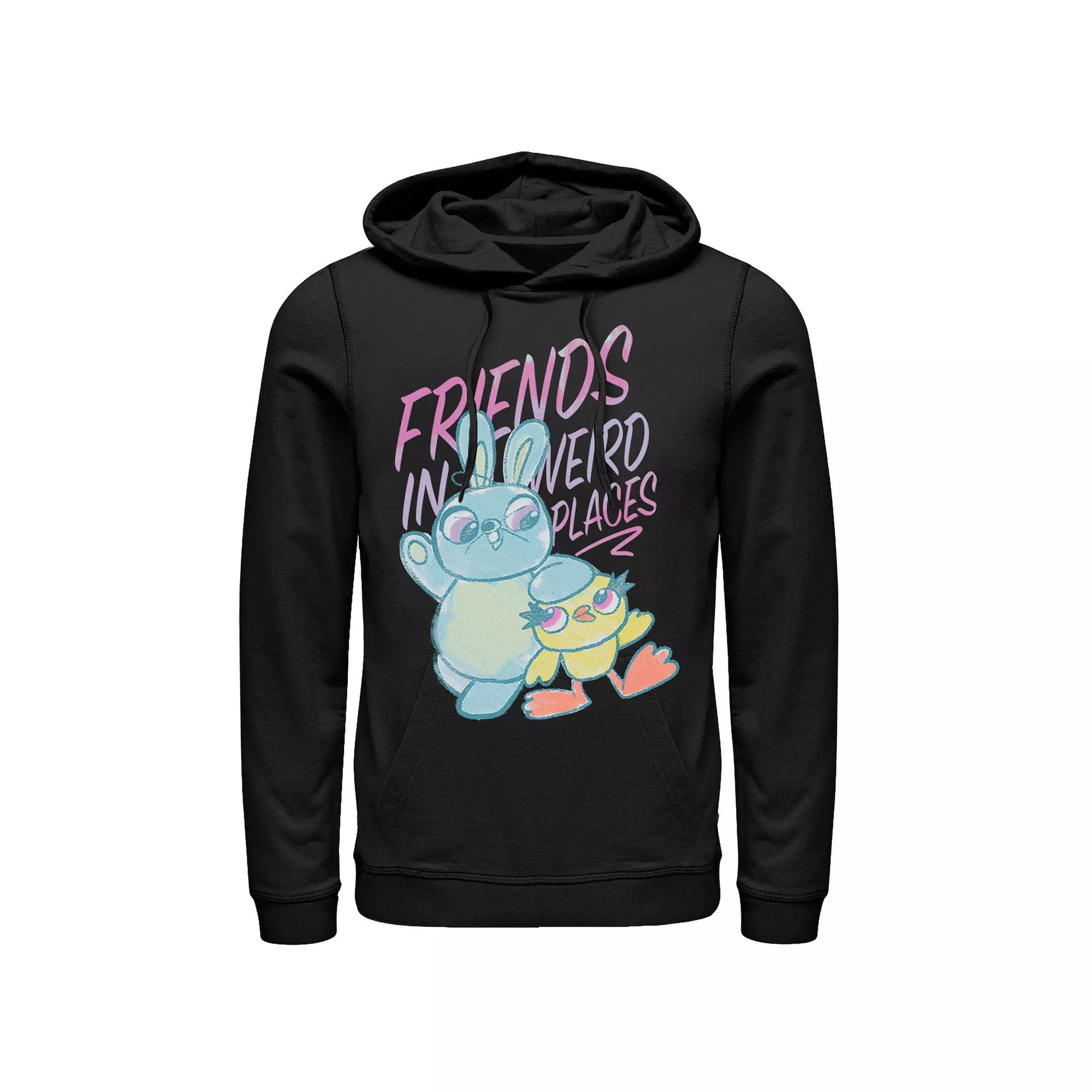 Disney / Pixar's Toy Story 4 Ducky & Bunny Men's Friends Sketch Pullover Hoodie,  Product Image