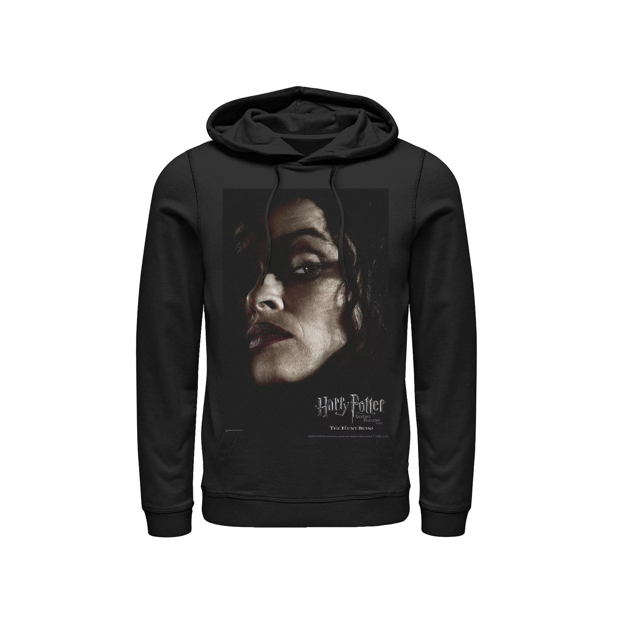 Men's Harry Potter Deathly Hallows Bellatrix Character Poster Graphic Pullover Hoodie,  Product Image
