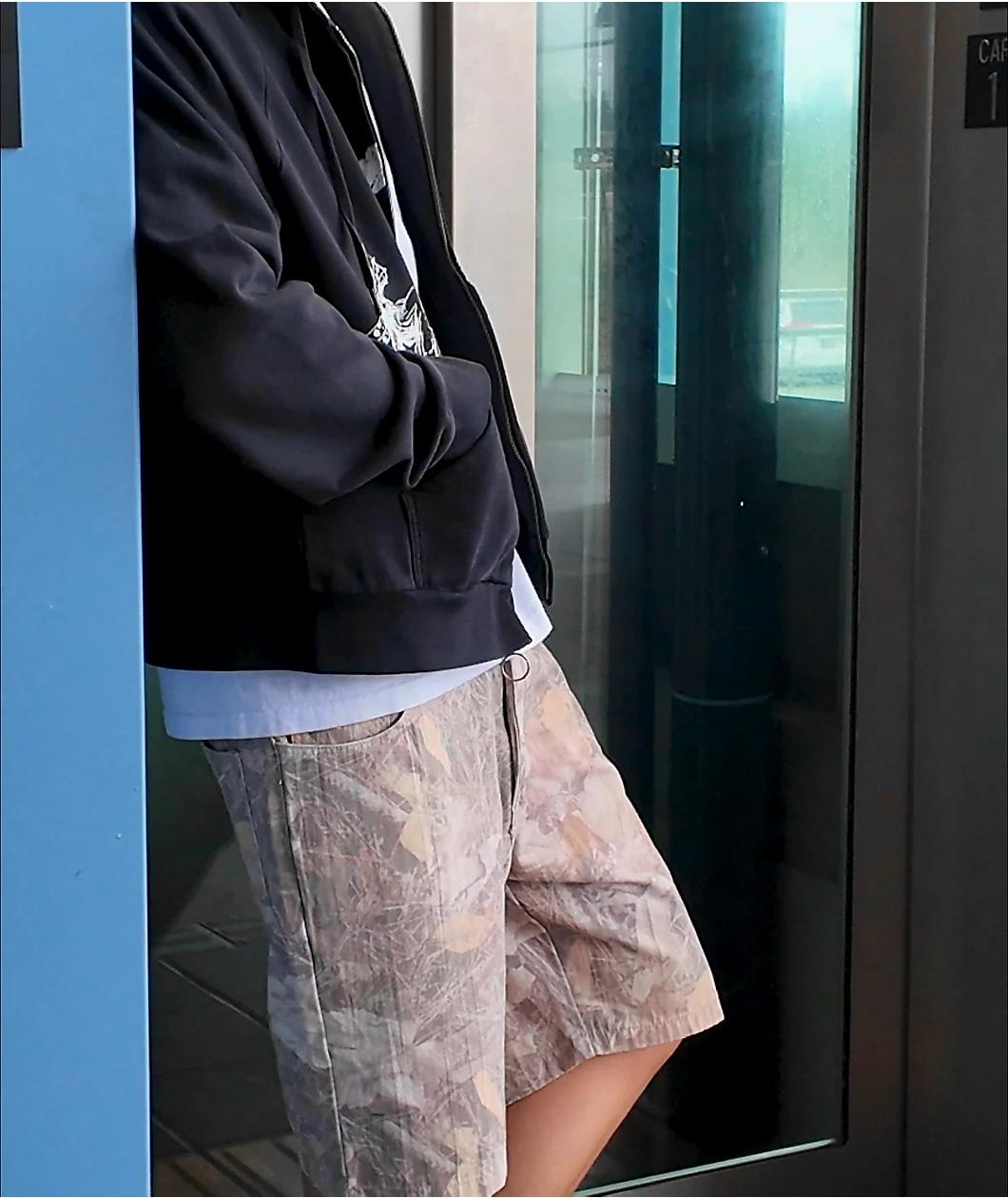 Welcome Duality Black Wash Crop Zip Hoodie Product Image