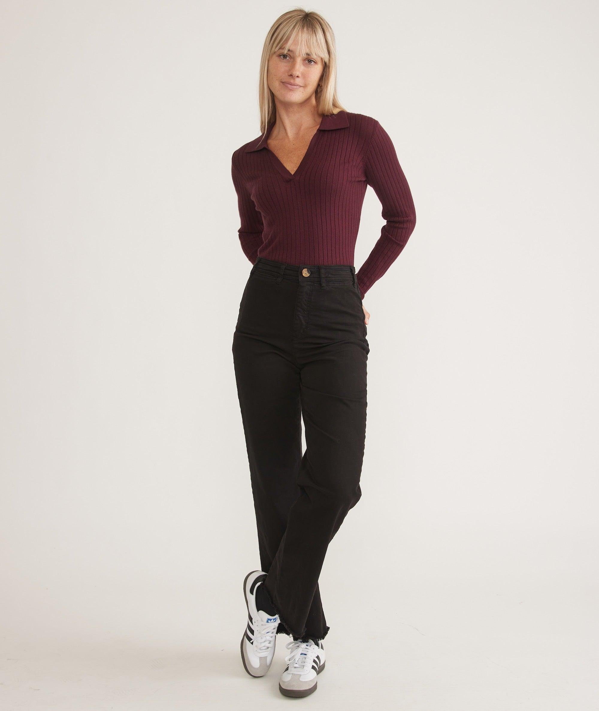 Deserae Knit Polo Product Image