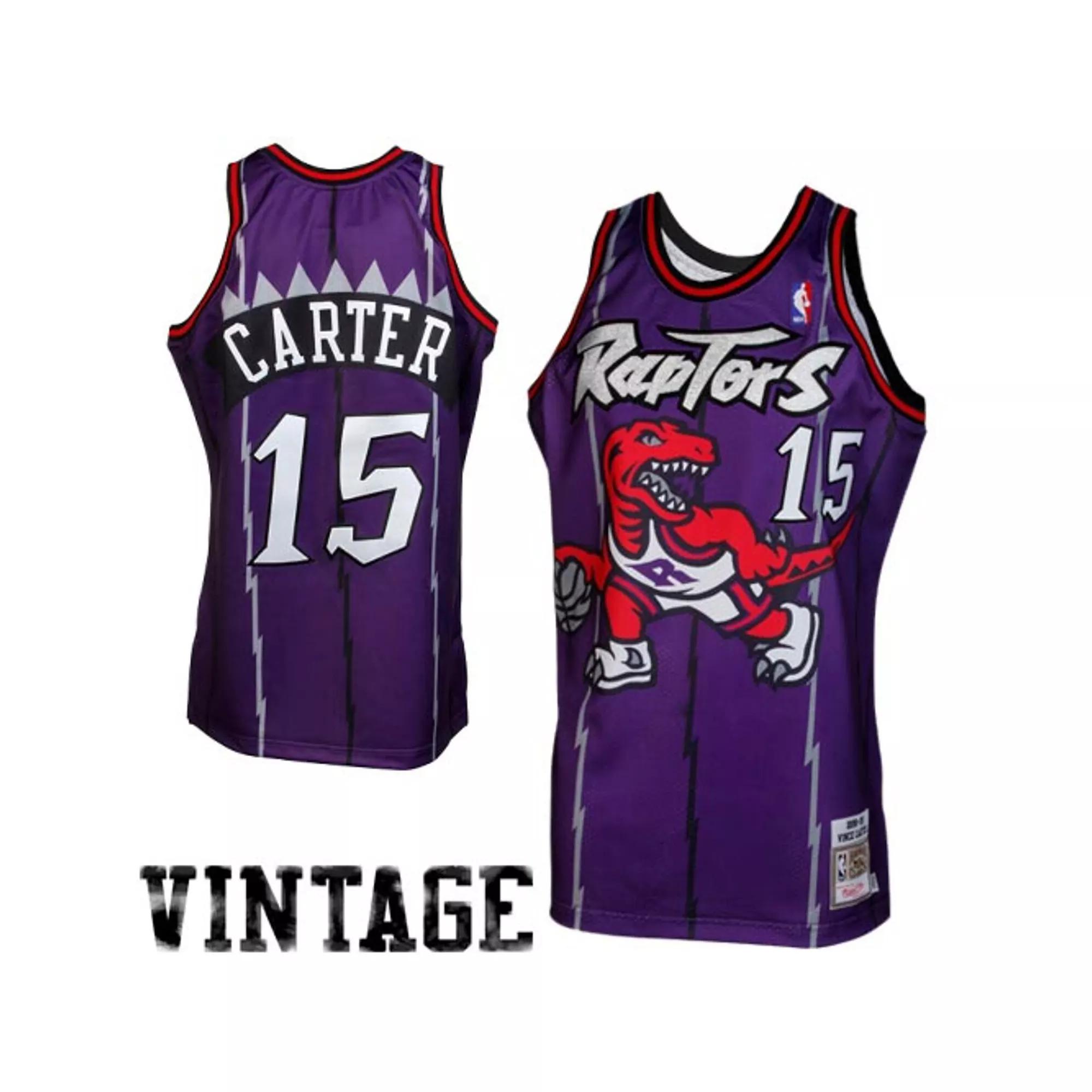 Mitchell & Ness Vince Carter Toronto Raptors 1998/99 Throwback Authentic Jersey - Purple, Men's, Size: 56, Rpt Purple Product Image
