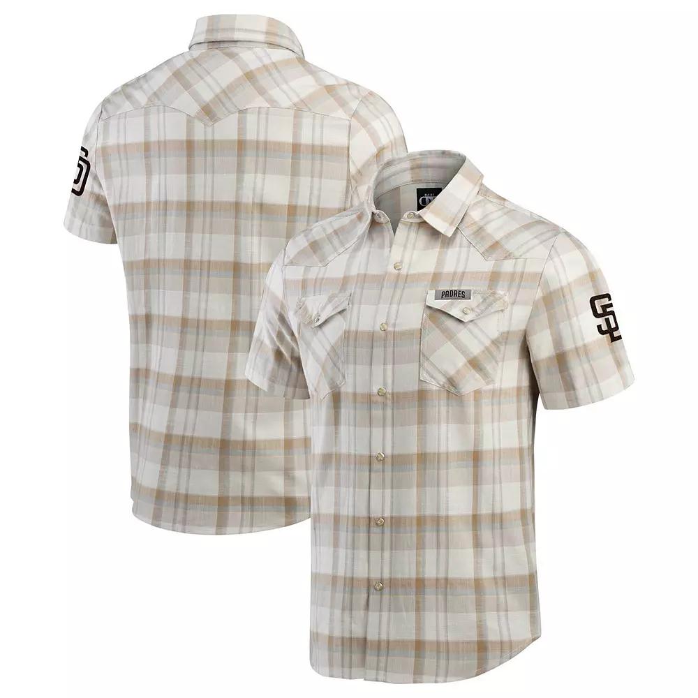 Men's Darius Rucker Collection by Fanatics Gray Baltimore Orioles Plaid Full-Snap Shirt,  Product Image