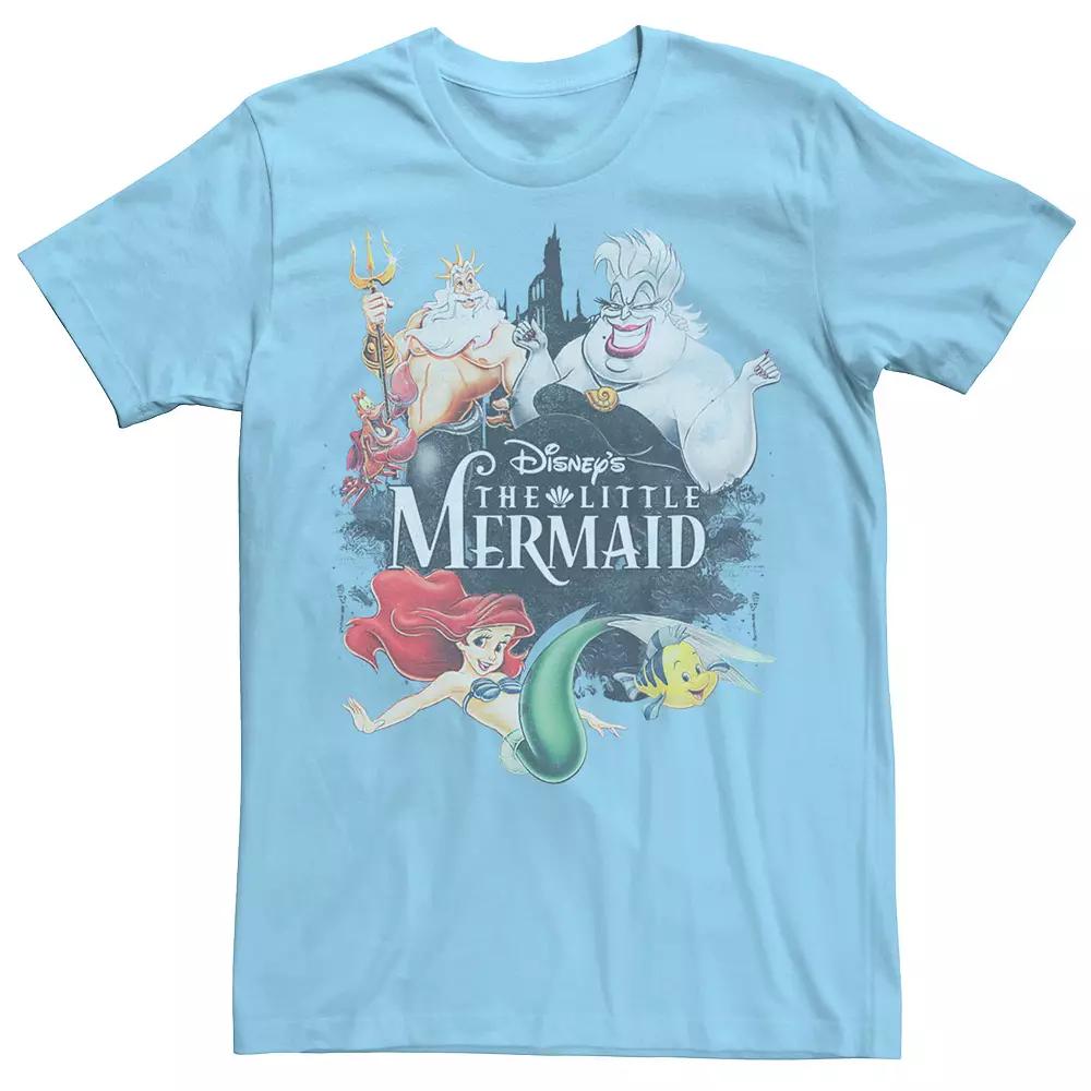 Disney's The Little Mermaid Men's Vintage Collage Tee,  Product Image
