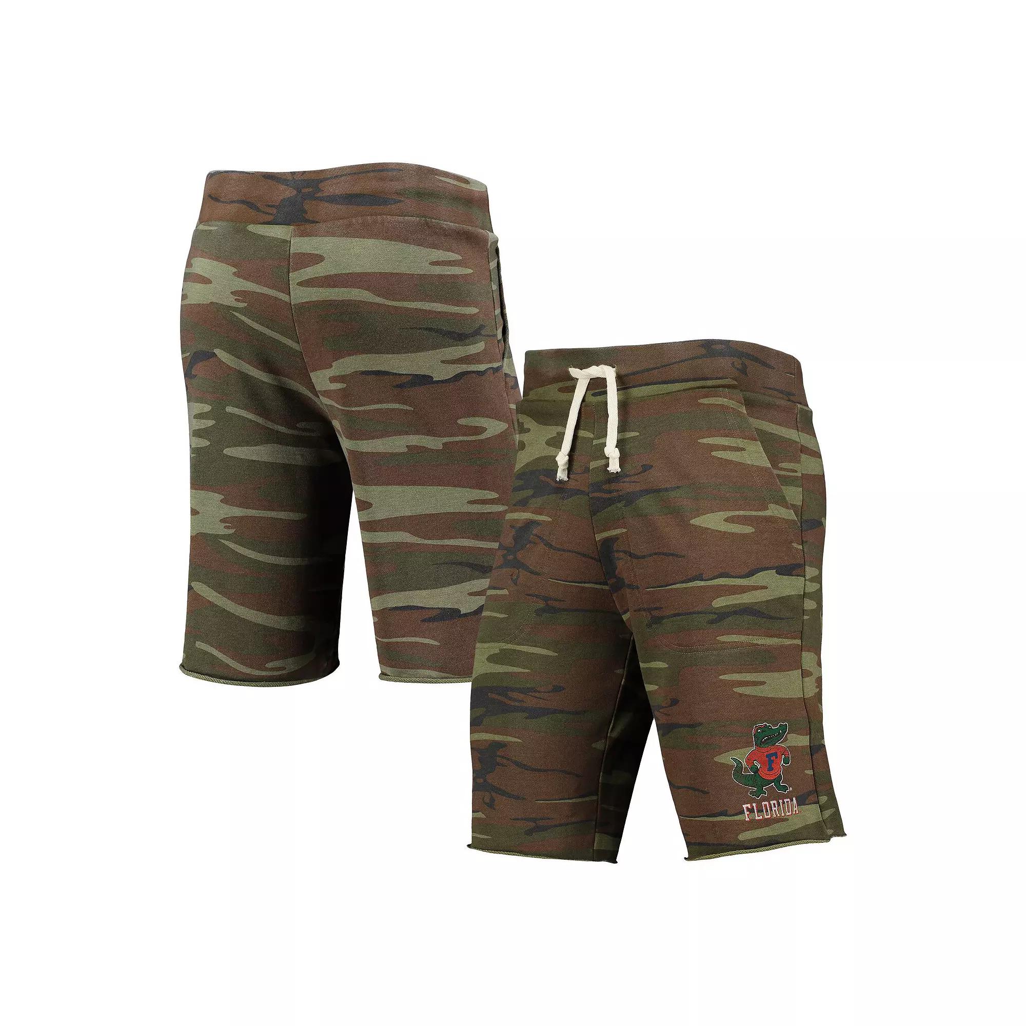 Men's Camo Alternative Apparel Florida Gators Victory Lounge Shorts, Size: XL, Green Product Image