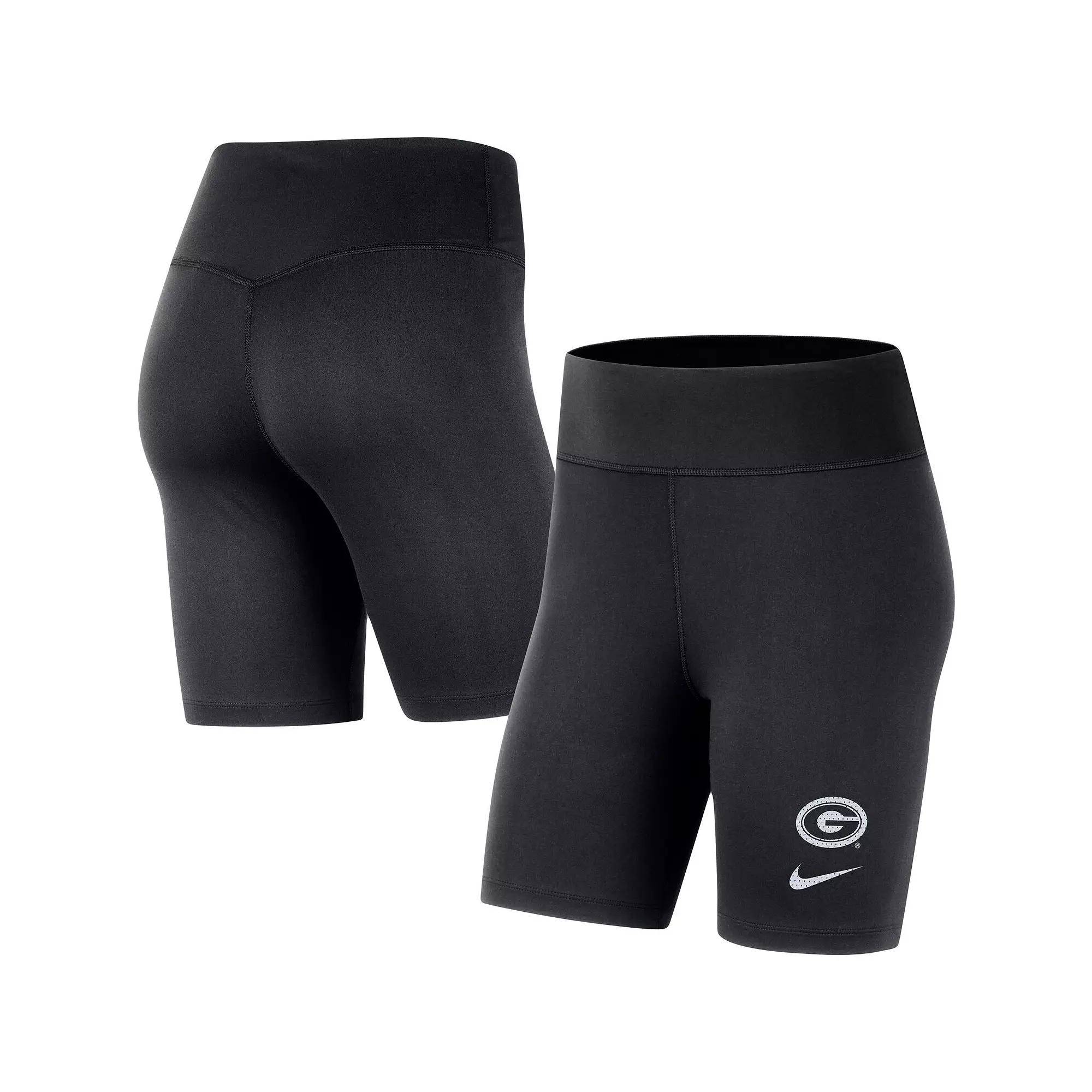 Women's Nike Black Georgia Bulldogs Performance Biker Shorts, Size: Small Product Image