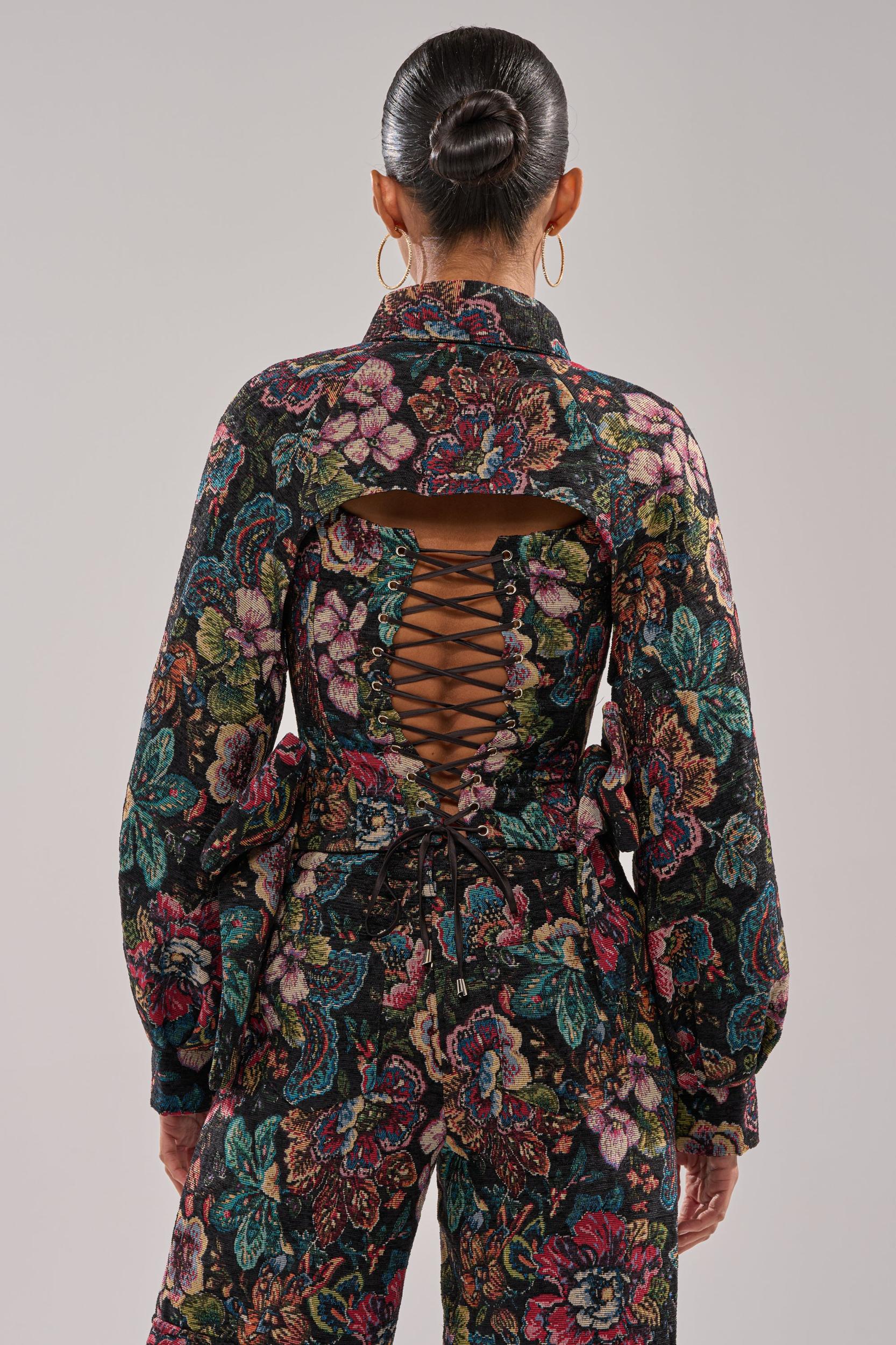 PRETTY LITTLE LADY BROCADE TROUSER Product Image