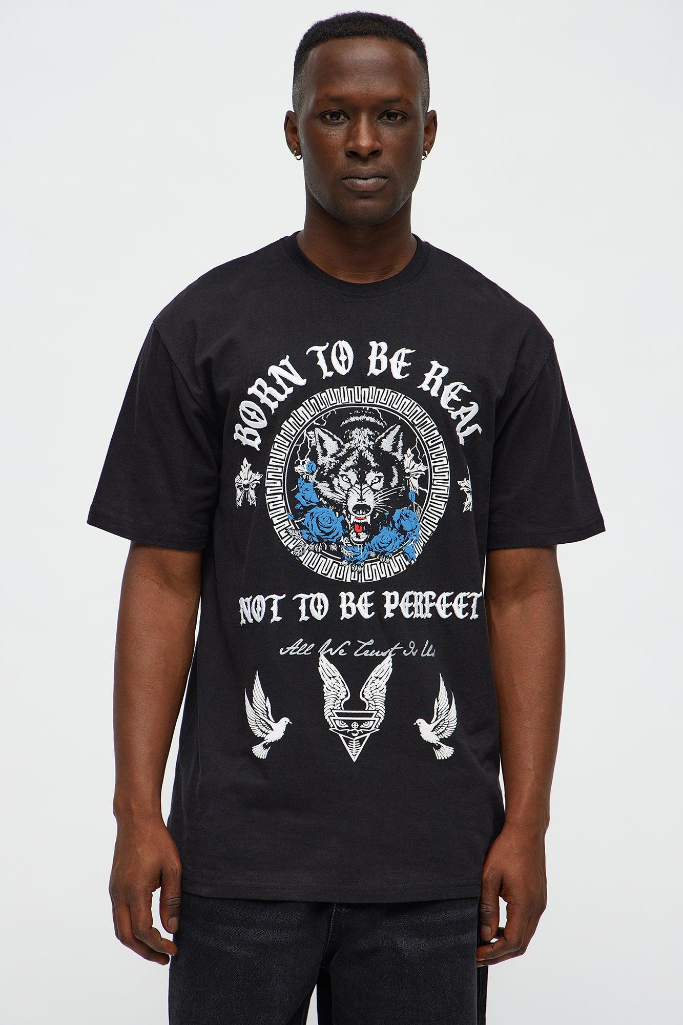 Born To Be Real Short Sleeve Tee - Black Male Product Image