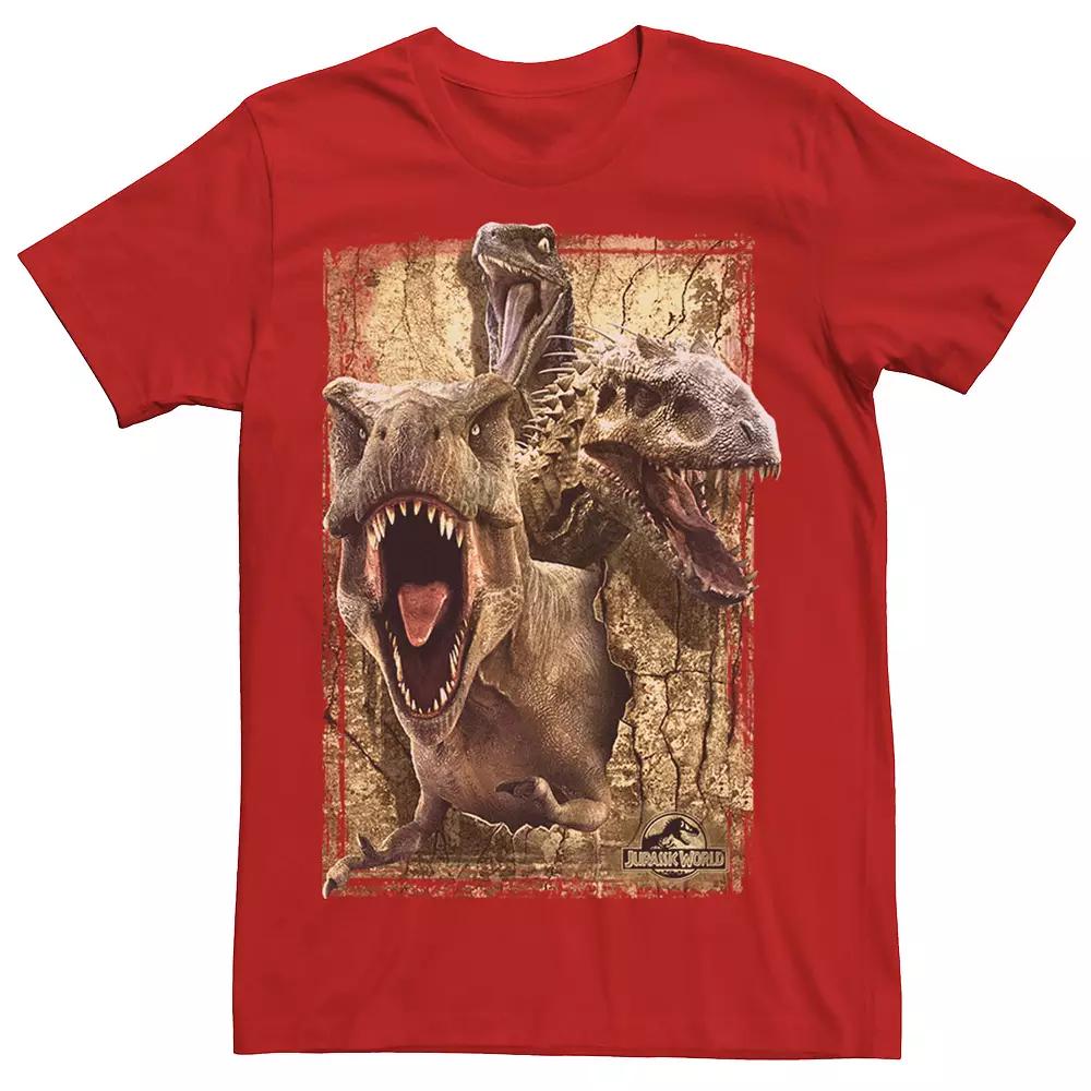 Men's Jurassic World Killer Dinosaur Collage Tee,  Product Image