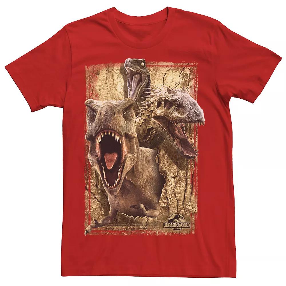 Men's Jurassic World Killer Dinosaur Collage Tee,  Product Image