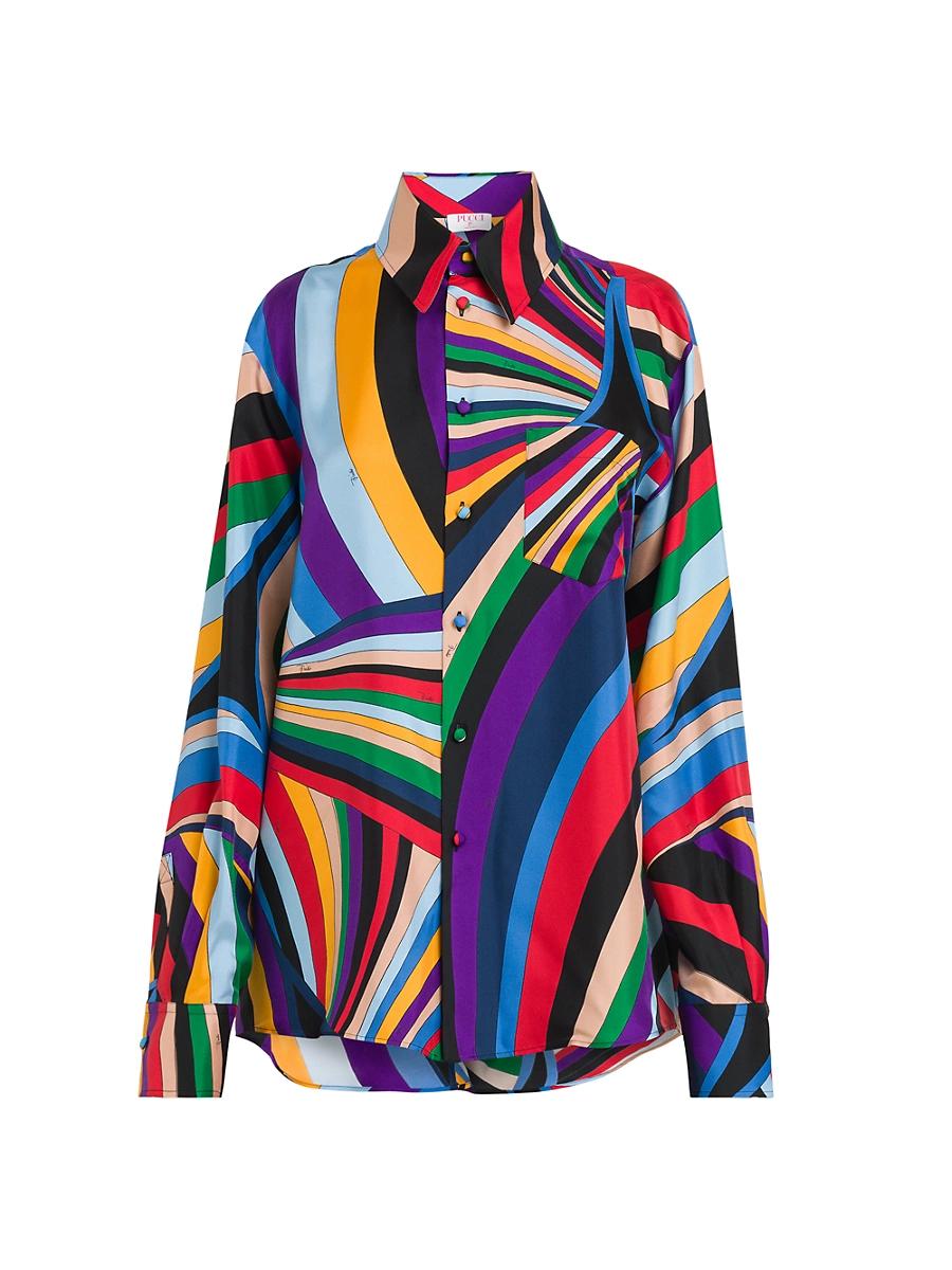 Womens Parade Silk Twill Shirt Product Image