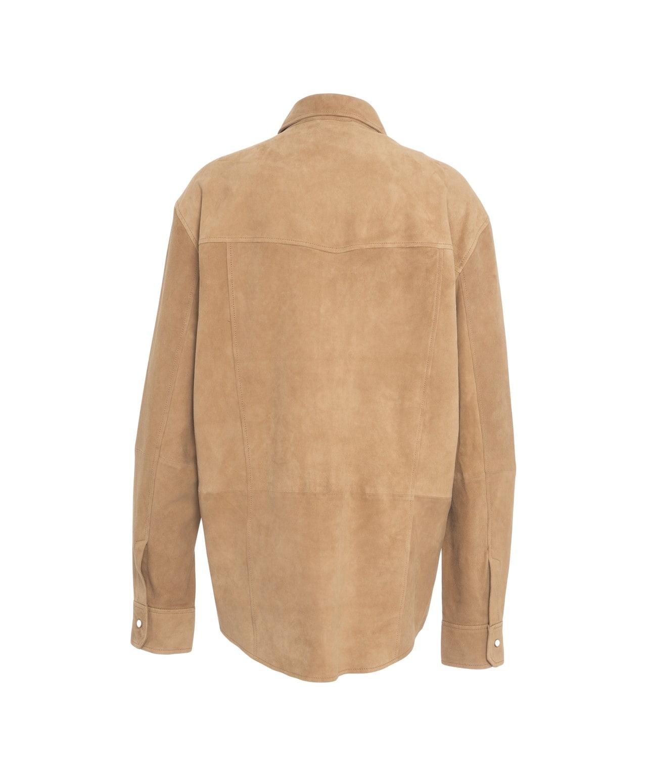 Overshirt in suede Product Image