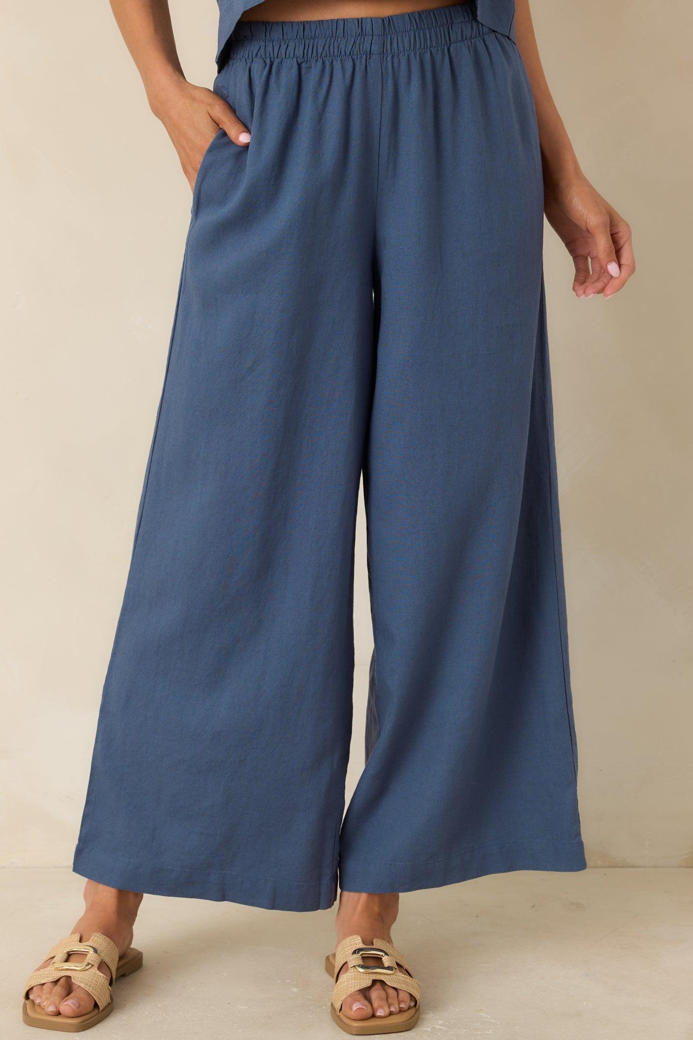 Z Supply Vintage Indigo Scout Linen Pants Product Image