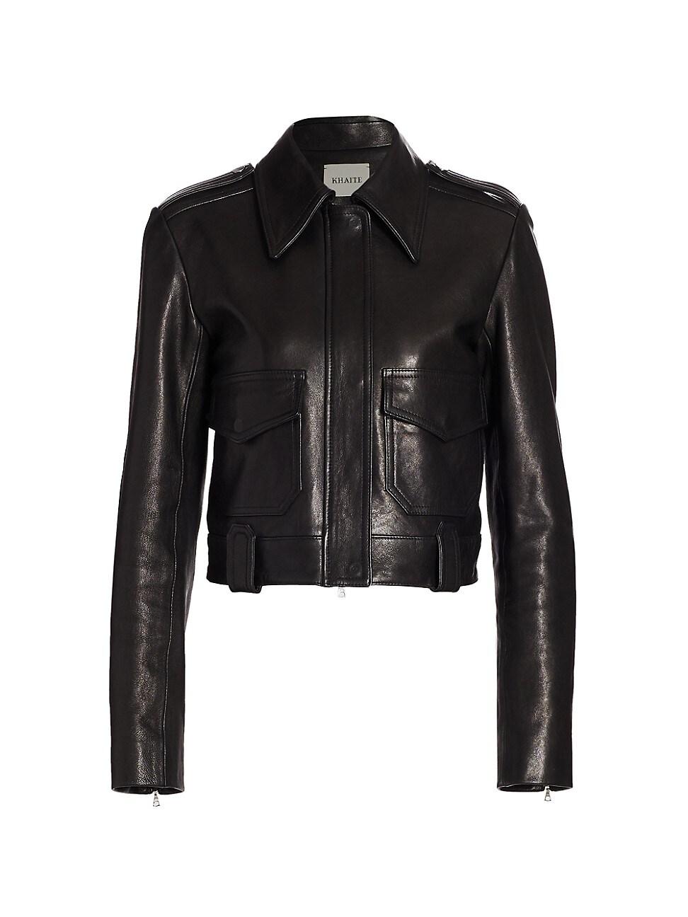 Womens Cordelia Moto Leather Jacket Product Image