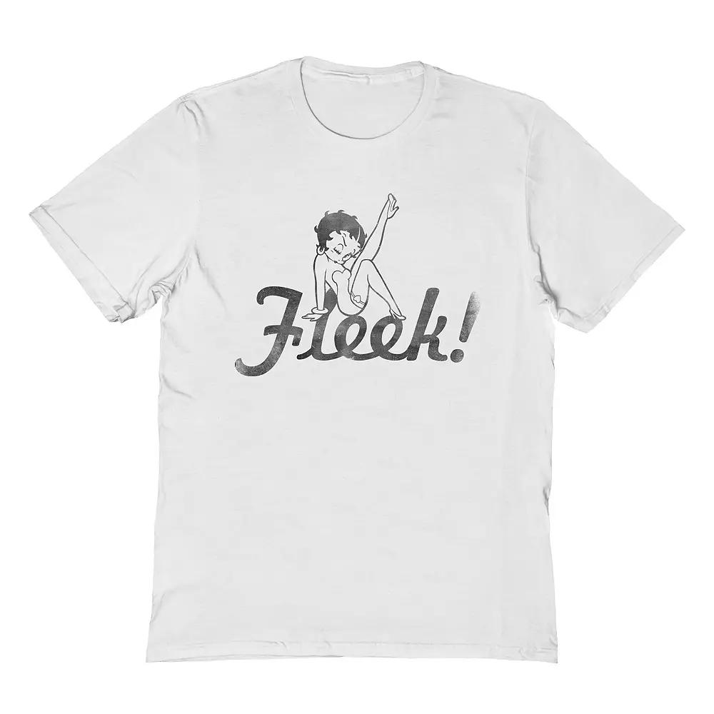 Men's Betty Boop T-Shirt, Size: Large, White Product Image