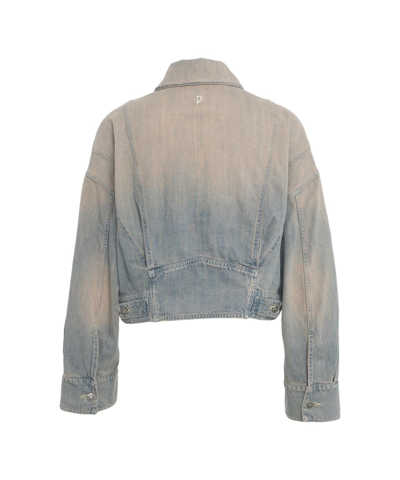 Cropped denim jacket Product Image