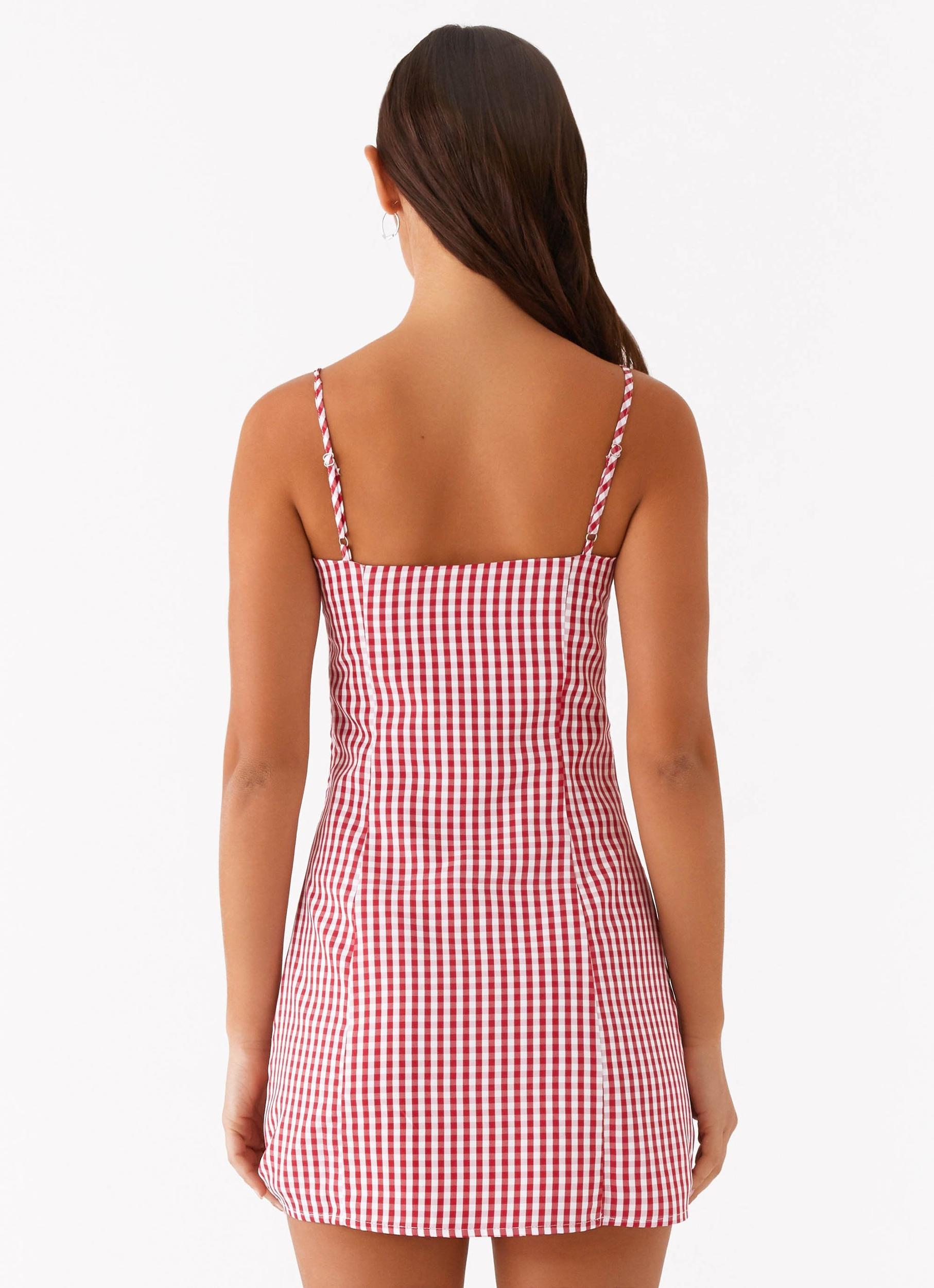 Bellissima Bustier Mini Dress - Red Product Image