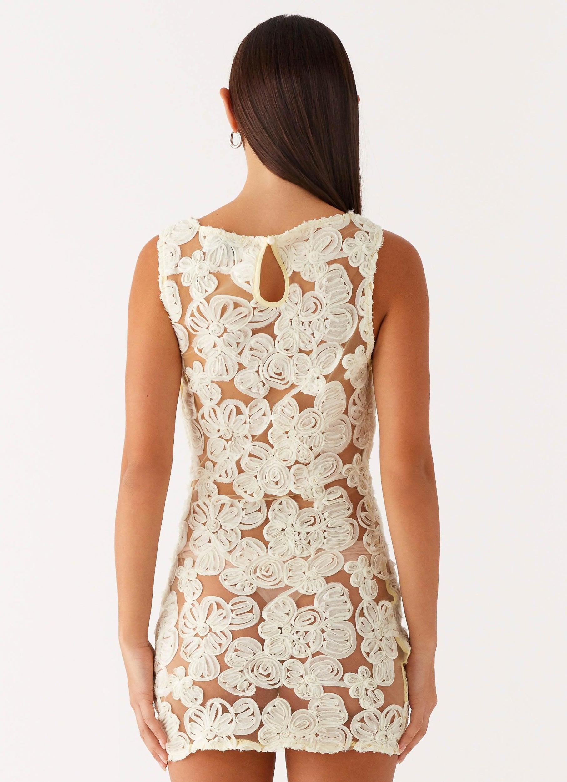 Candace Mini Dress - Yellow Product Image