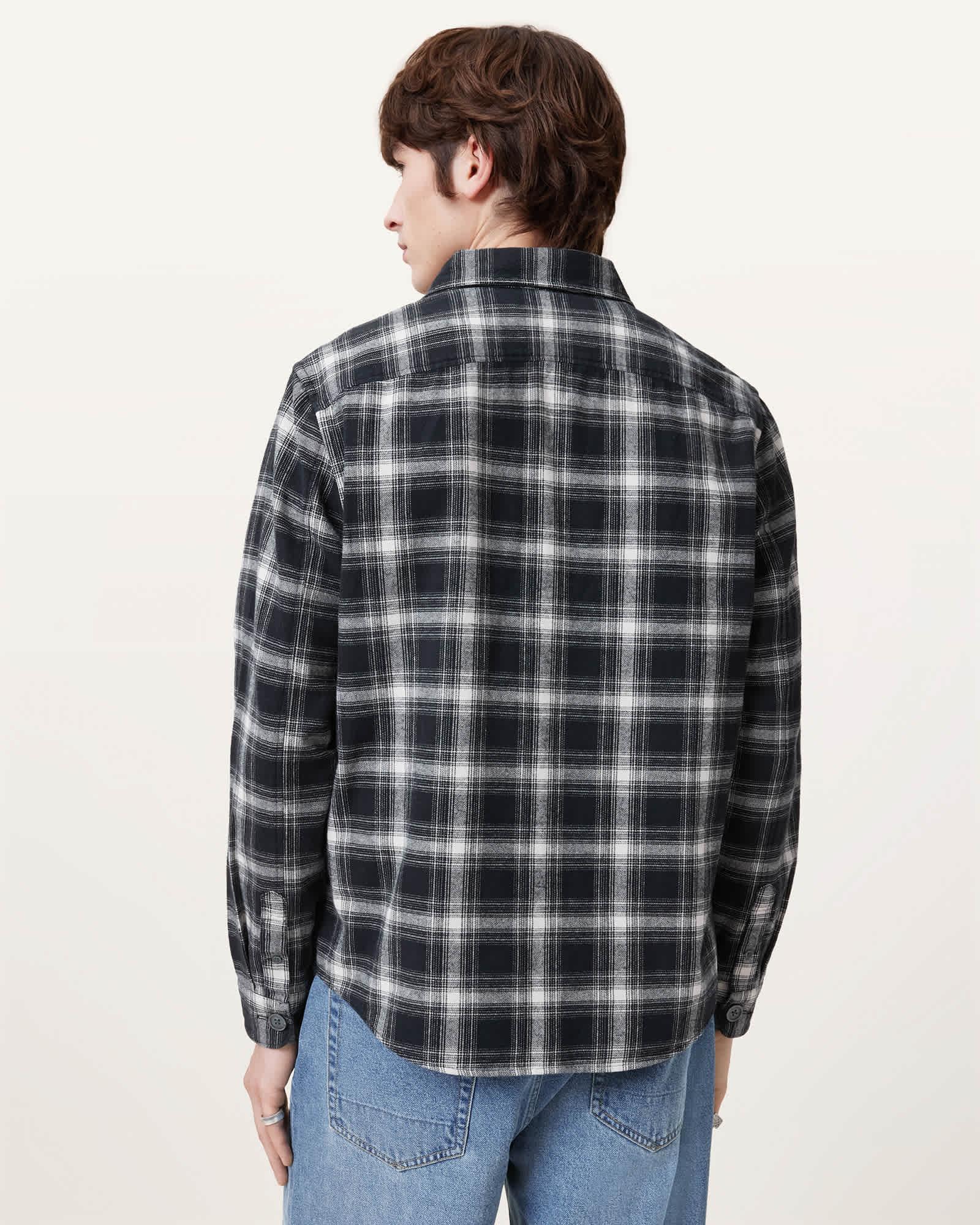 Hamura Checked Relaxed Fit Shirt Product Image