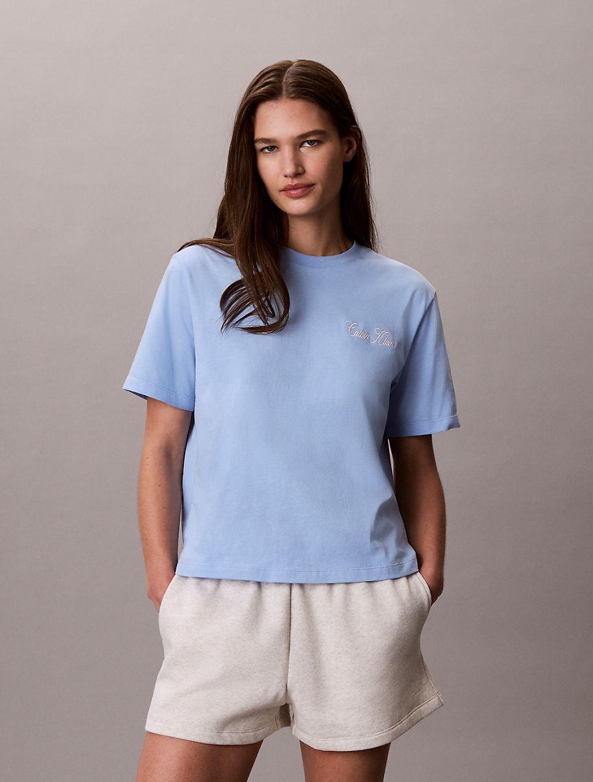 Cursive Calvin Klein Graphic Boxy Tee Product Image