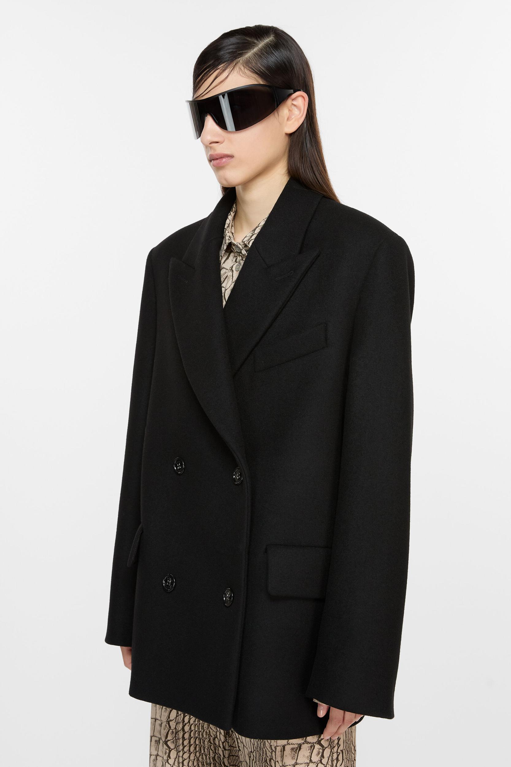 Double-breasted wool jacket Product Image