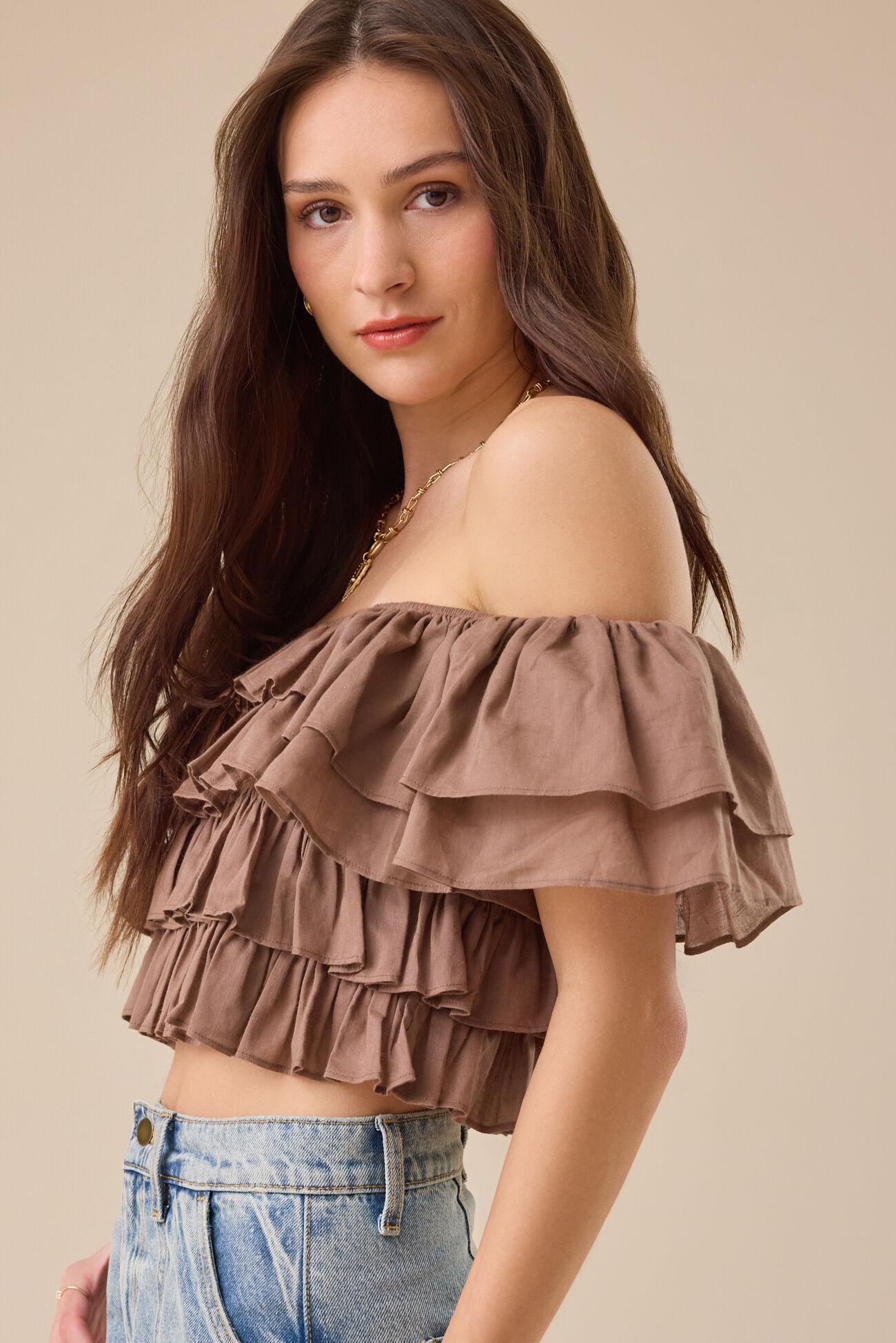 Simone Ruffle Top Product Image