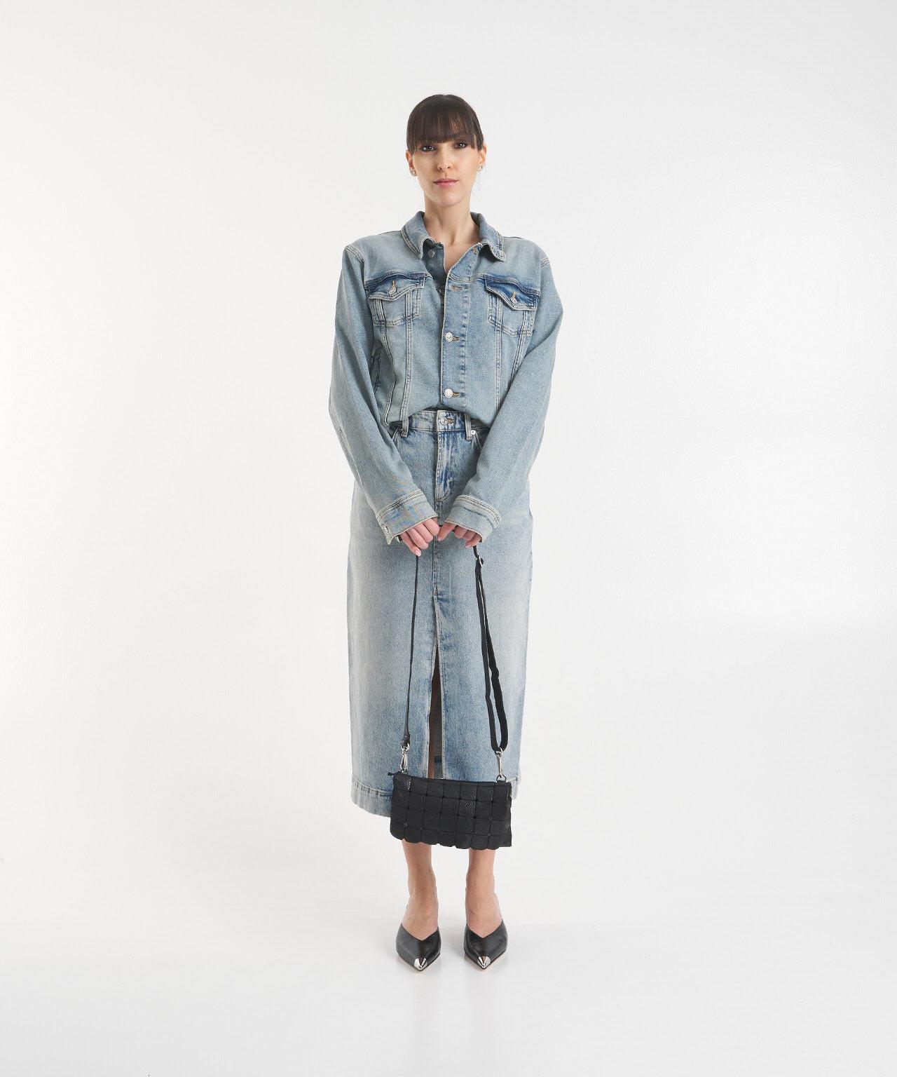 Crossbody bag in leather Product Image