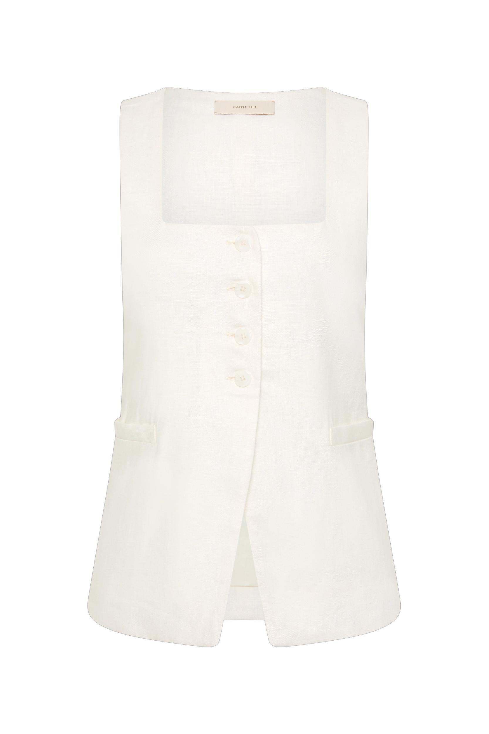 Claudine Pant White - Final Sale Product Image