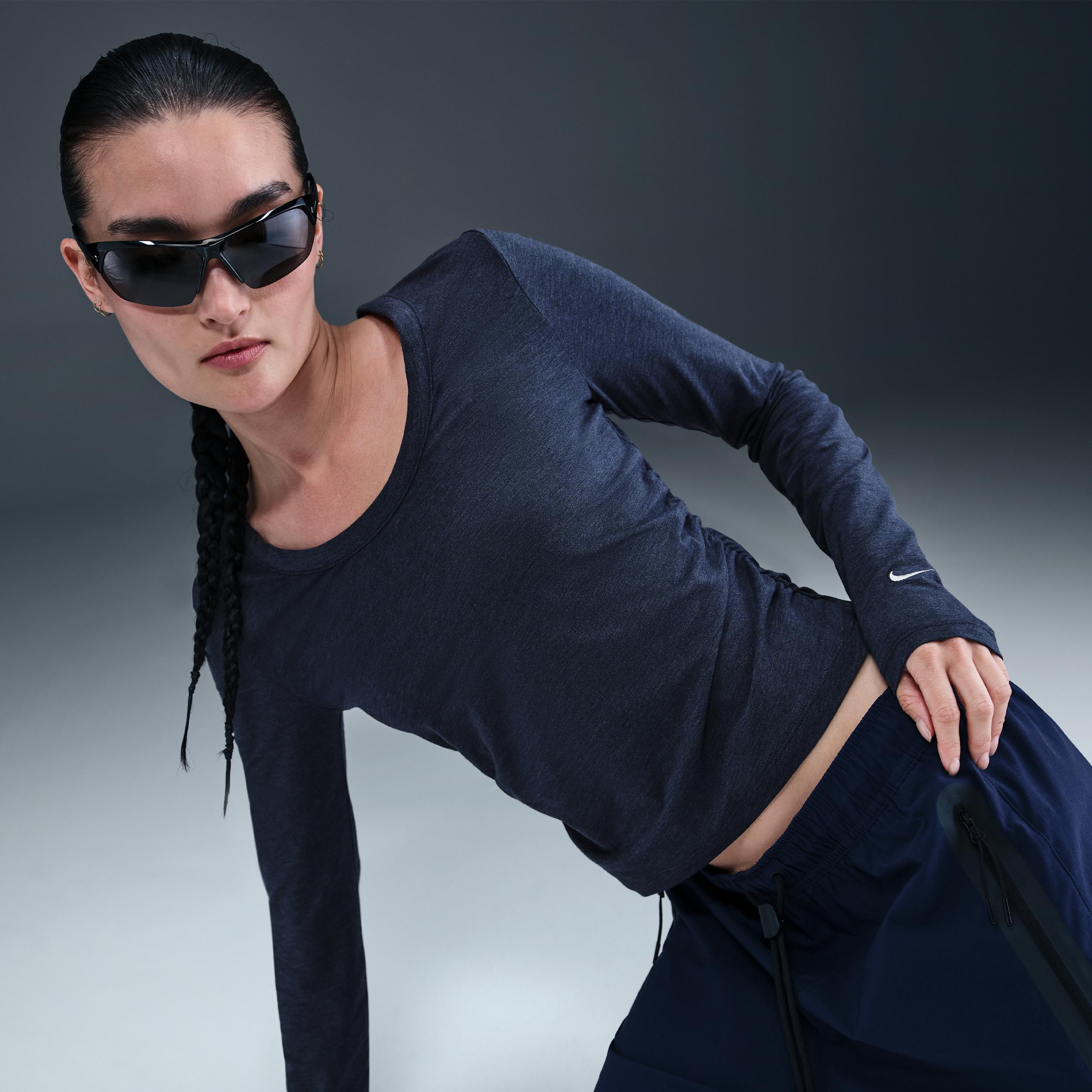 Womens Nike Sportswear Chill Knit Long-Sleeve Top | HV2399-410 Product Image