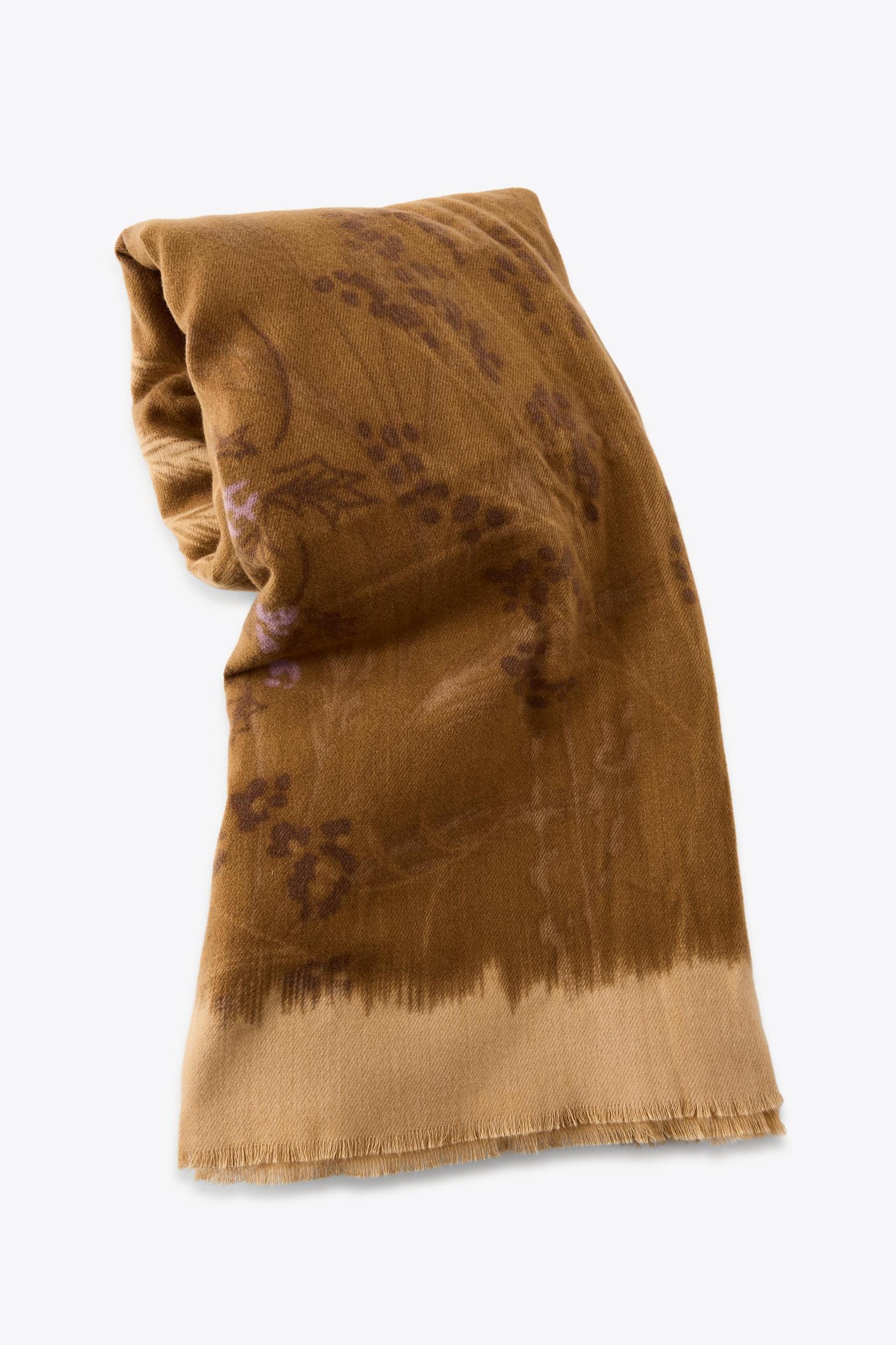 FLORAL PRINT SCARF Product Image