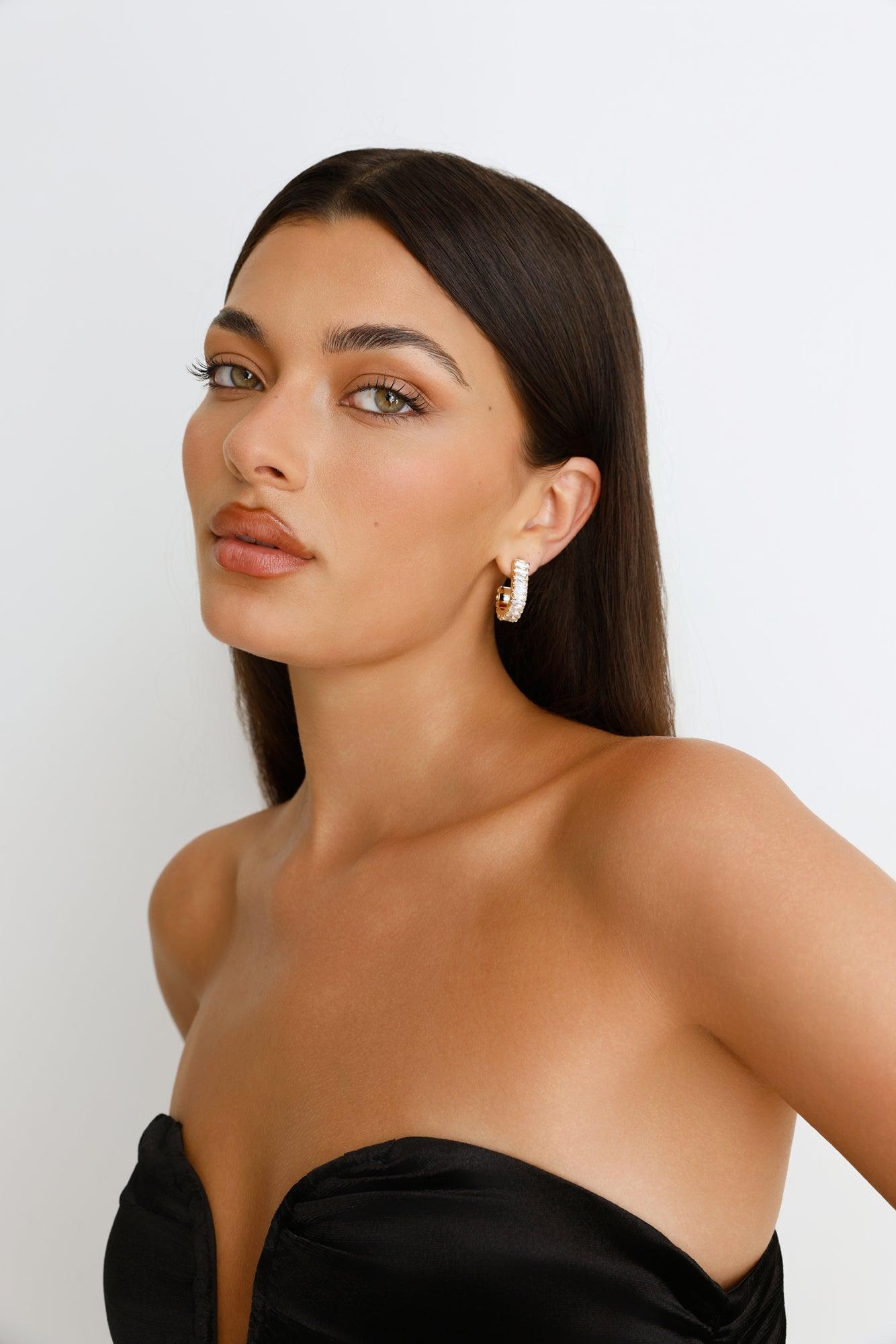 High Society Earrings Gold Product Image