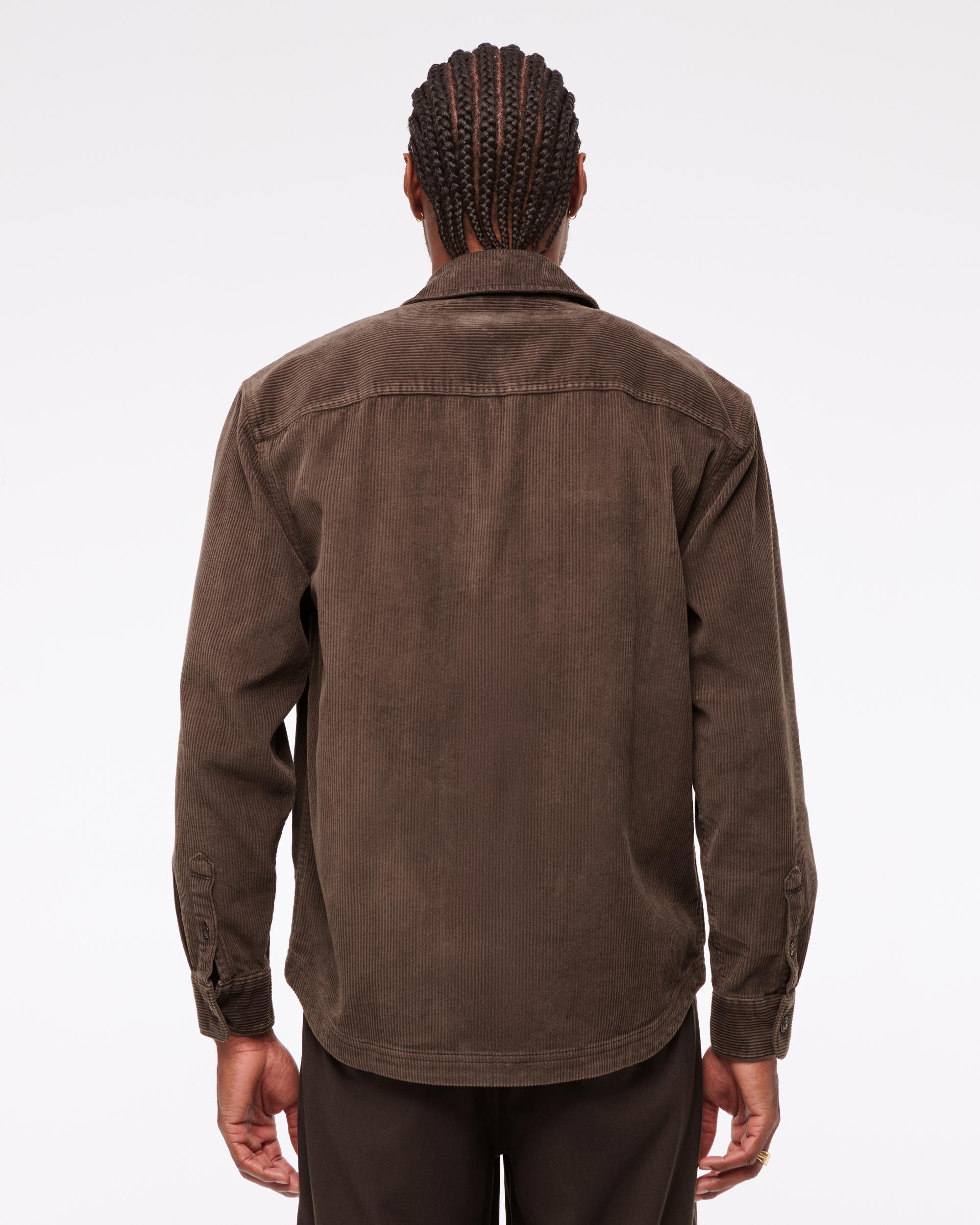 Corduroy Zip Shirt Jacket Product Image
