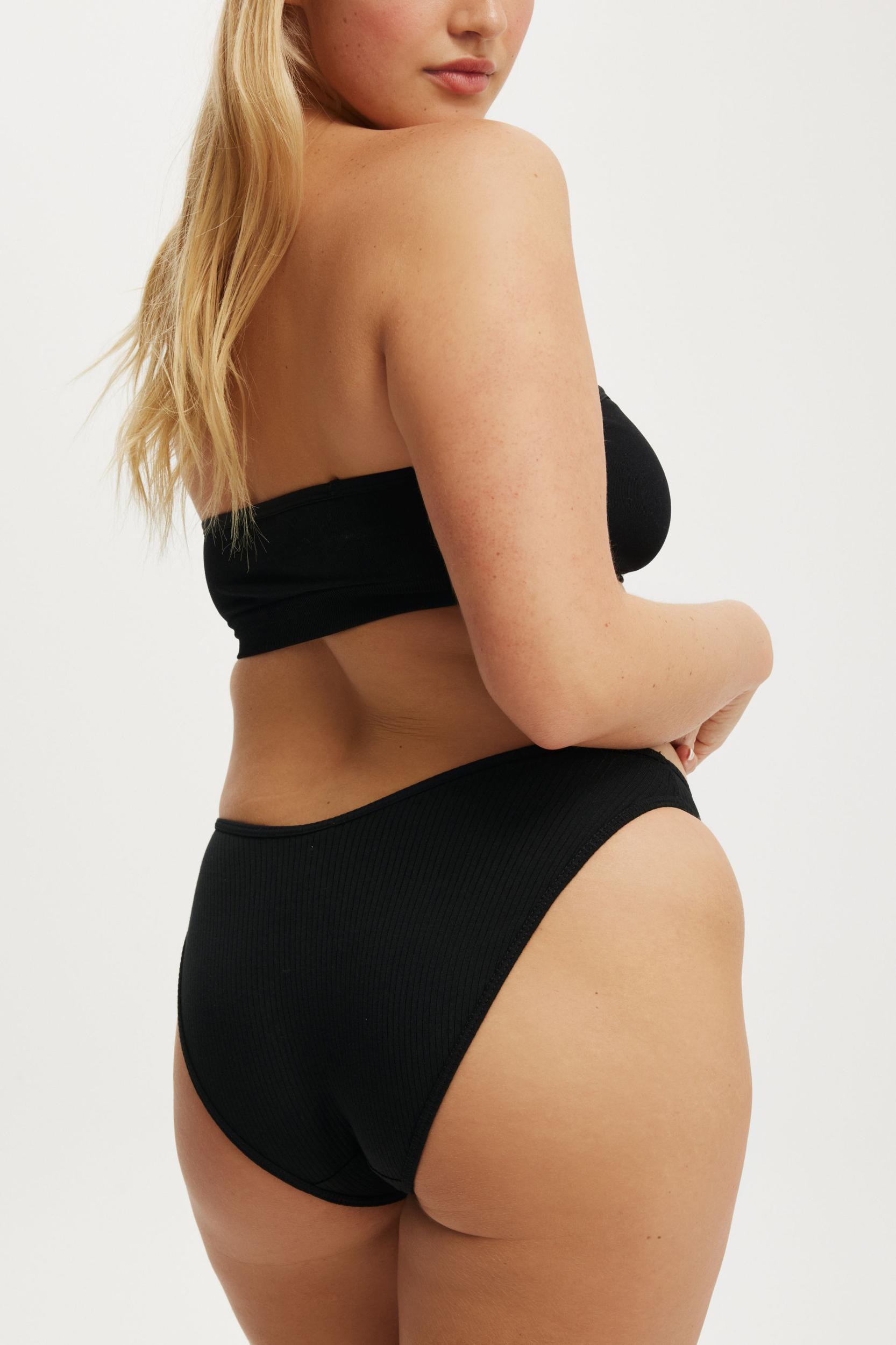 Organic Cotton Rib Bikini Brief Product Image