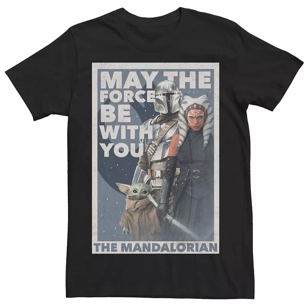Men's Star Wars: The Mandalorian Ahsoka May The Force Poster R13 Tee,  Product Image