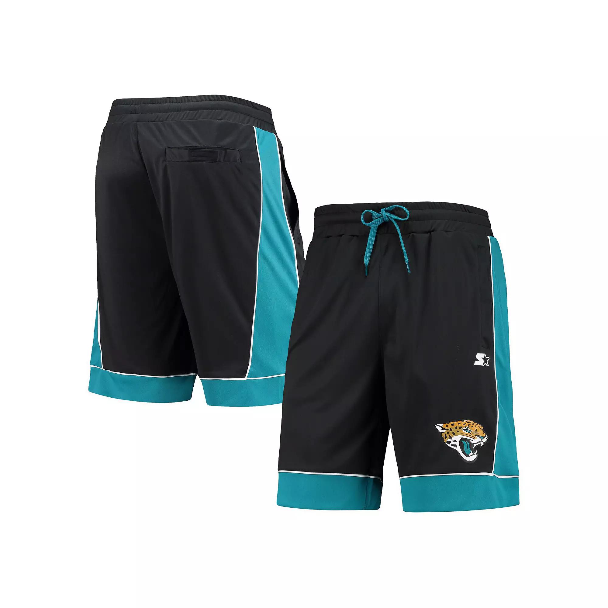 Men's Starter Black/Teal Jacksonville Jaguars Fan Favorite Fashion Shorts, Size: Medium Product Image