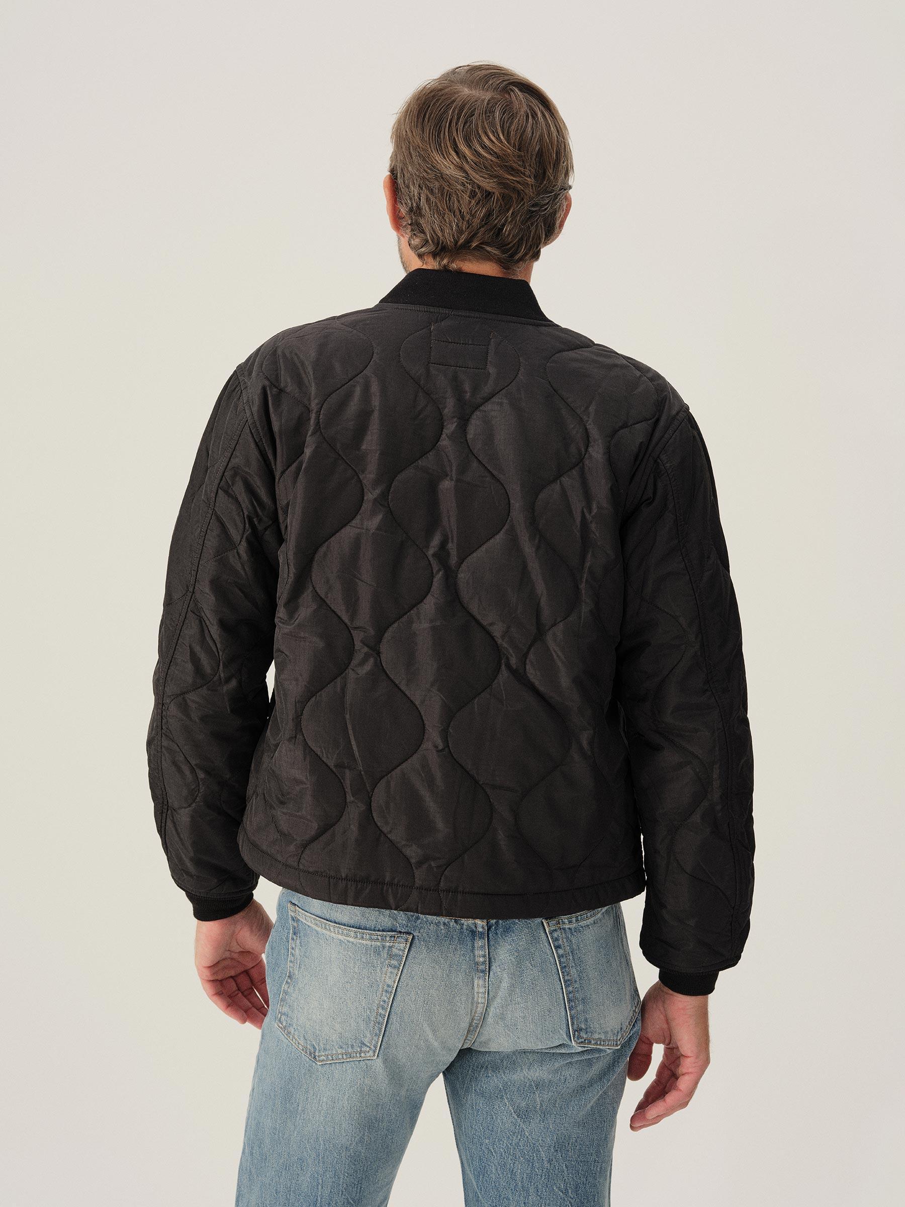 Black Airlight Ripstop Bomber Jacket Product Image
