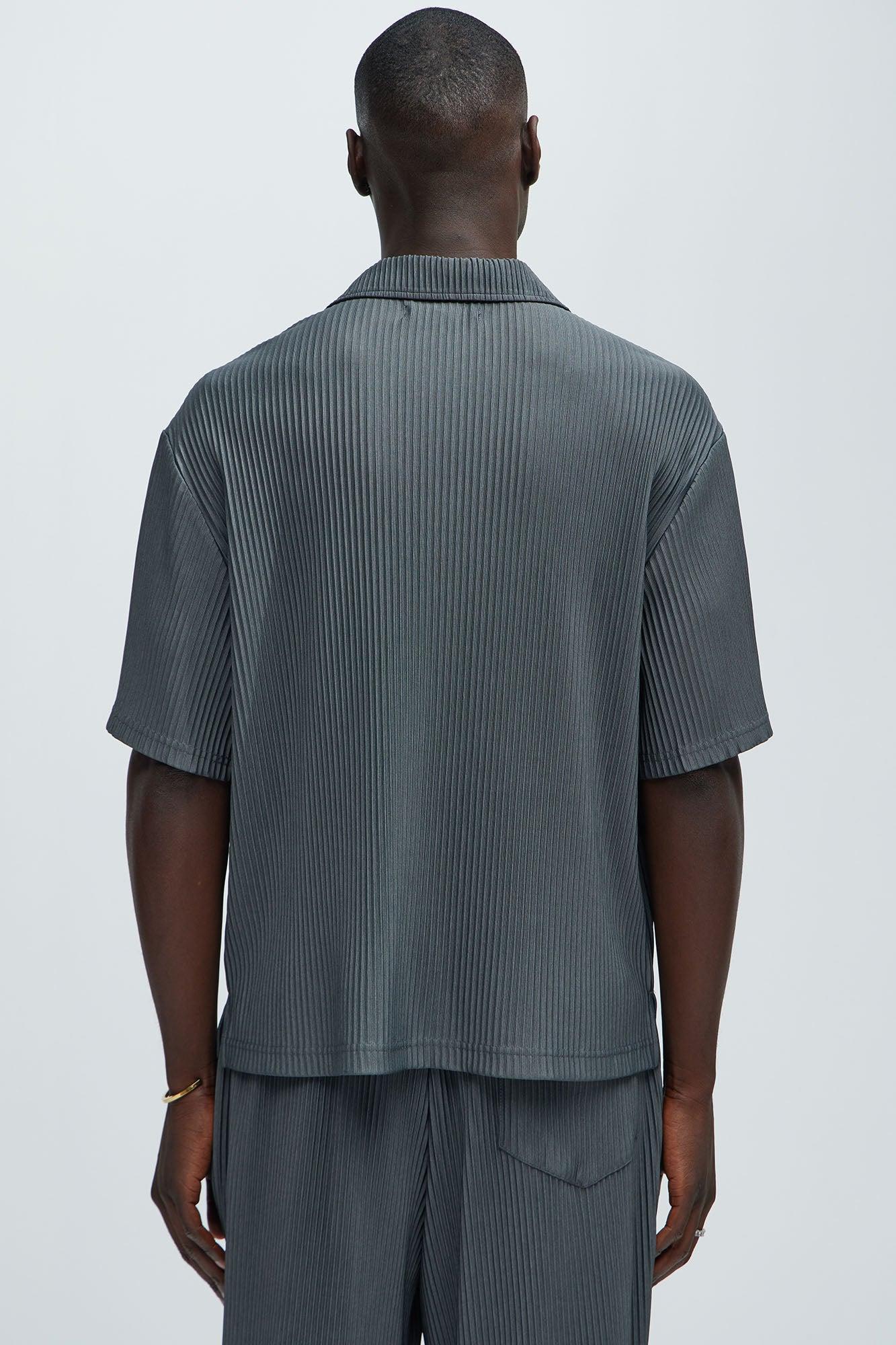 Potential Pleated Shirt - Grey Product Image