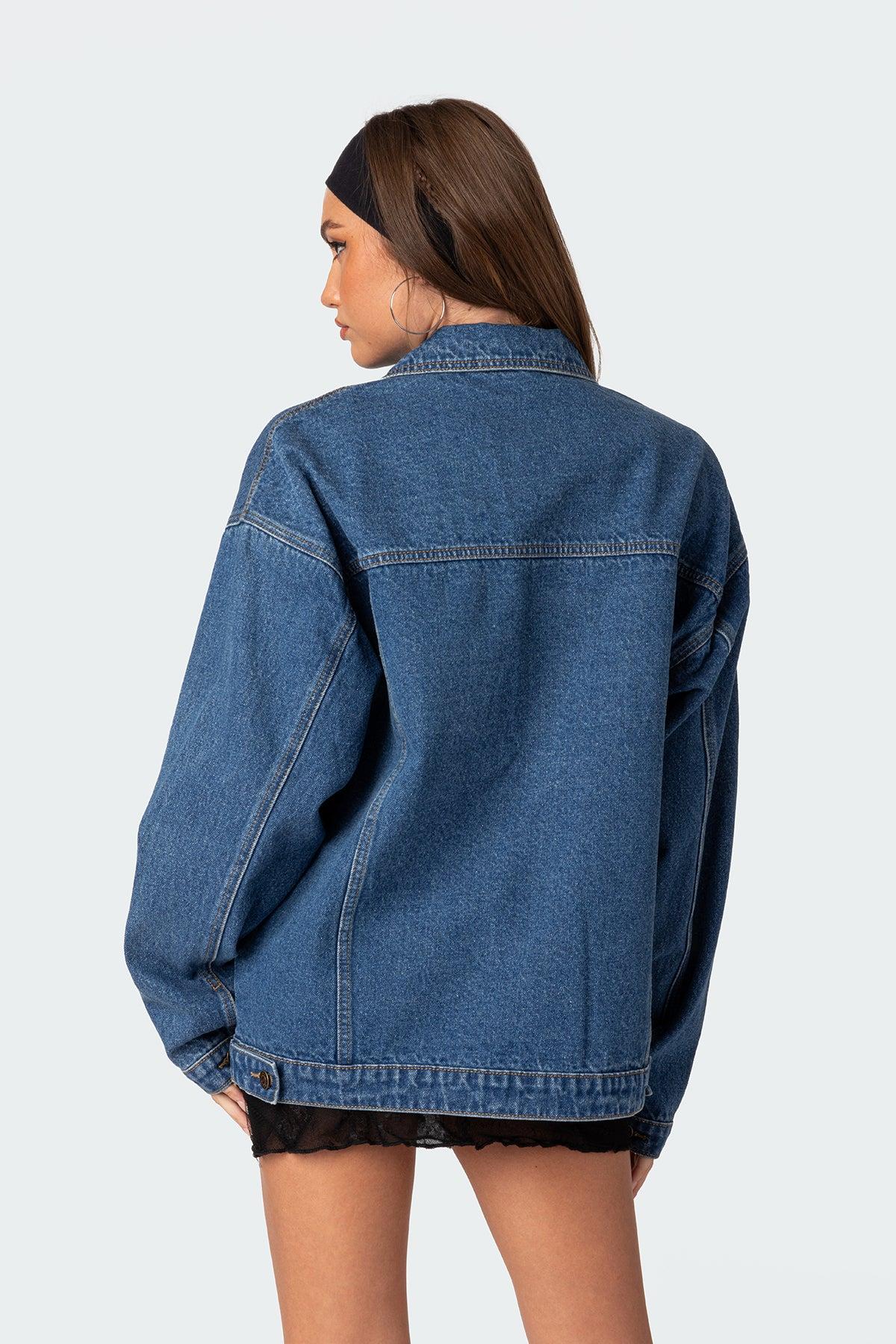 Dalia Oversized Denim Jacket Product Image
