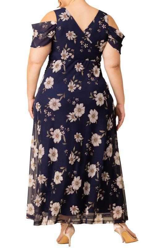 Seraphina Mesh Evening Gown - Plus Product Image