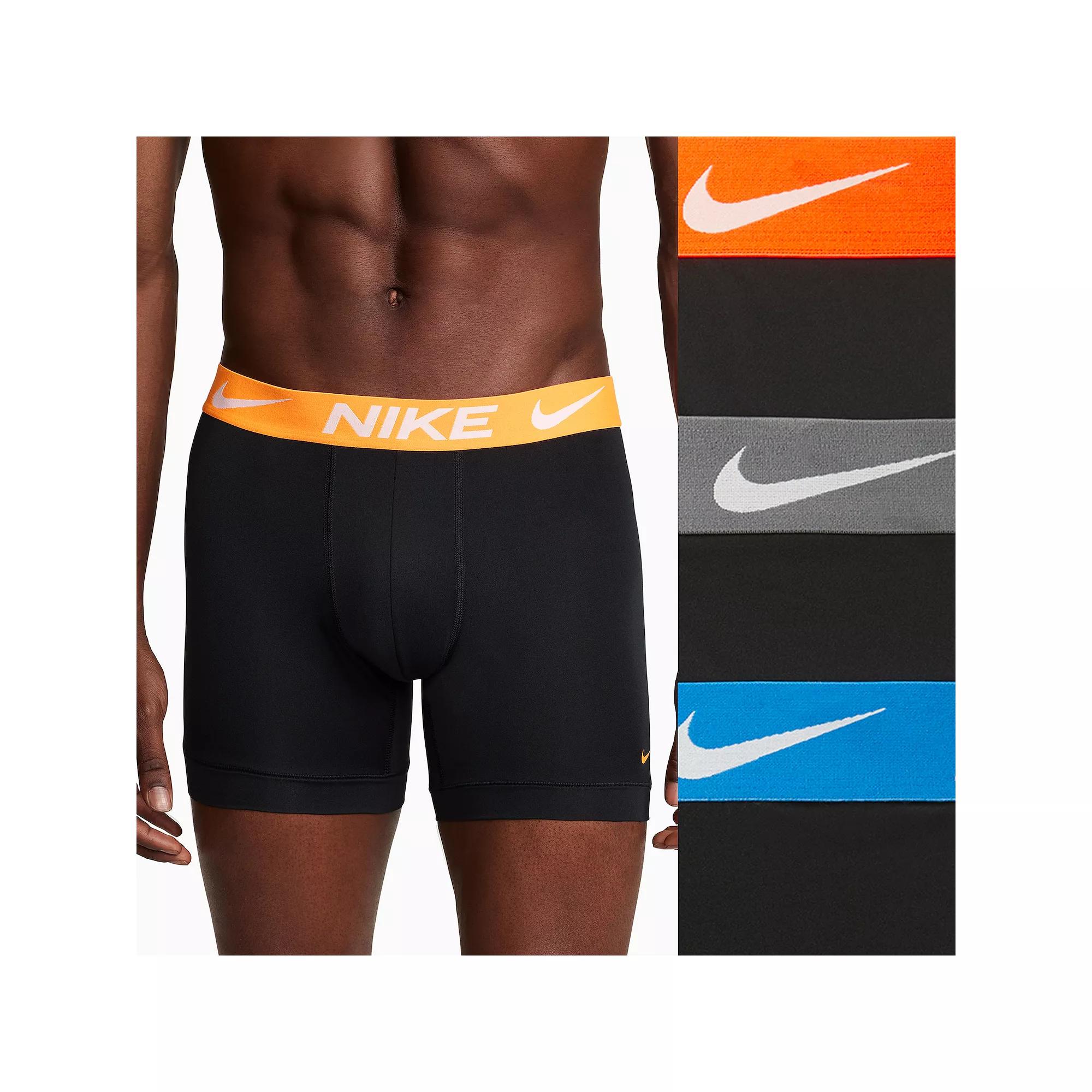 Mens Nike Dri-FIT Essential Micro Boxer Briefs (3-Pack) Product Image