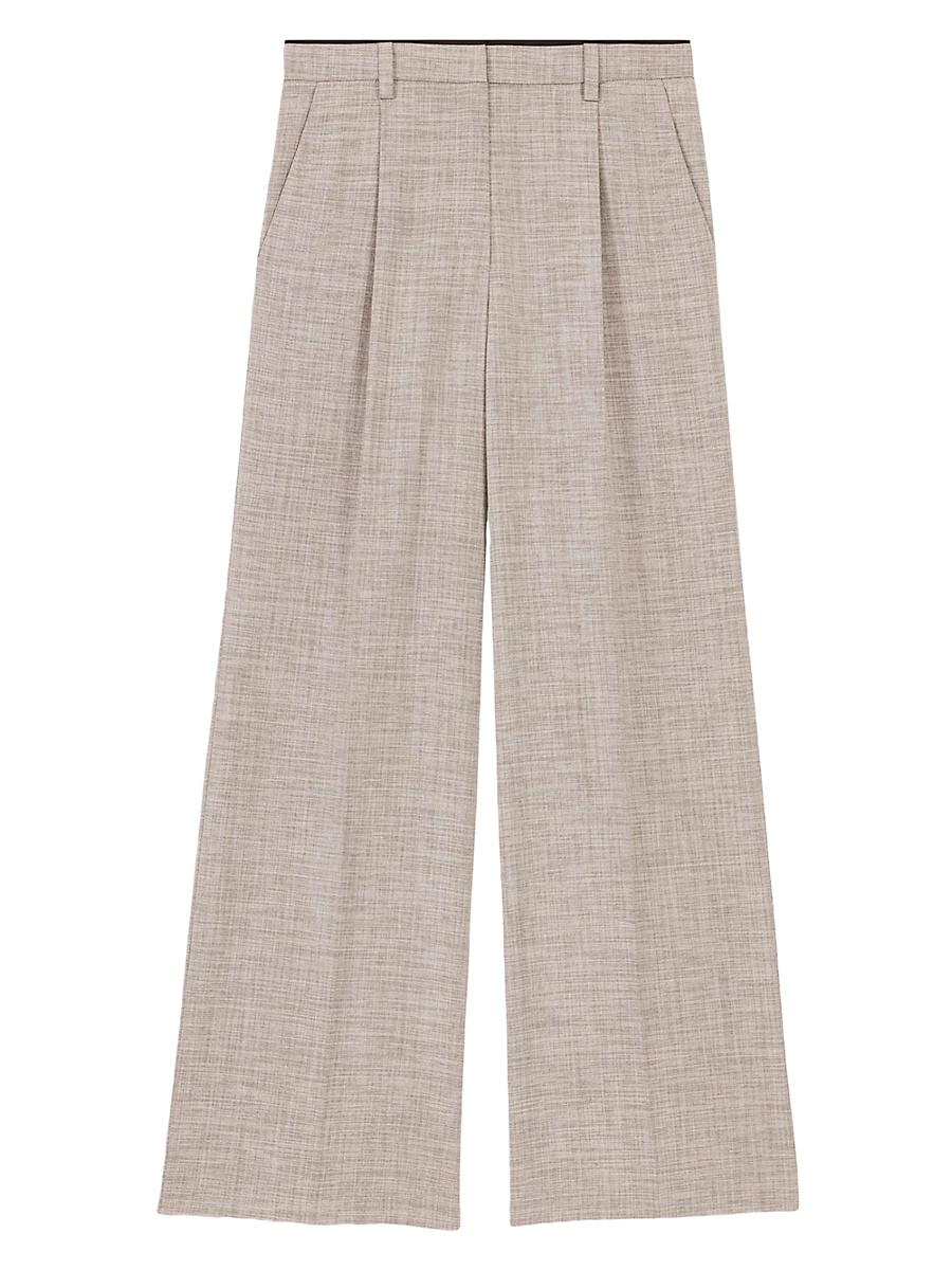 Womens Straight-Leg Suit Trousers Product Image