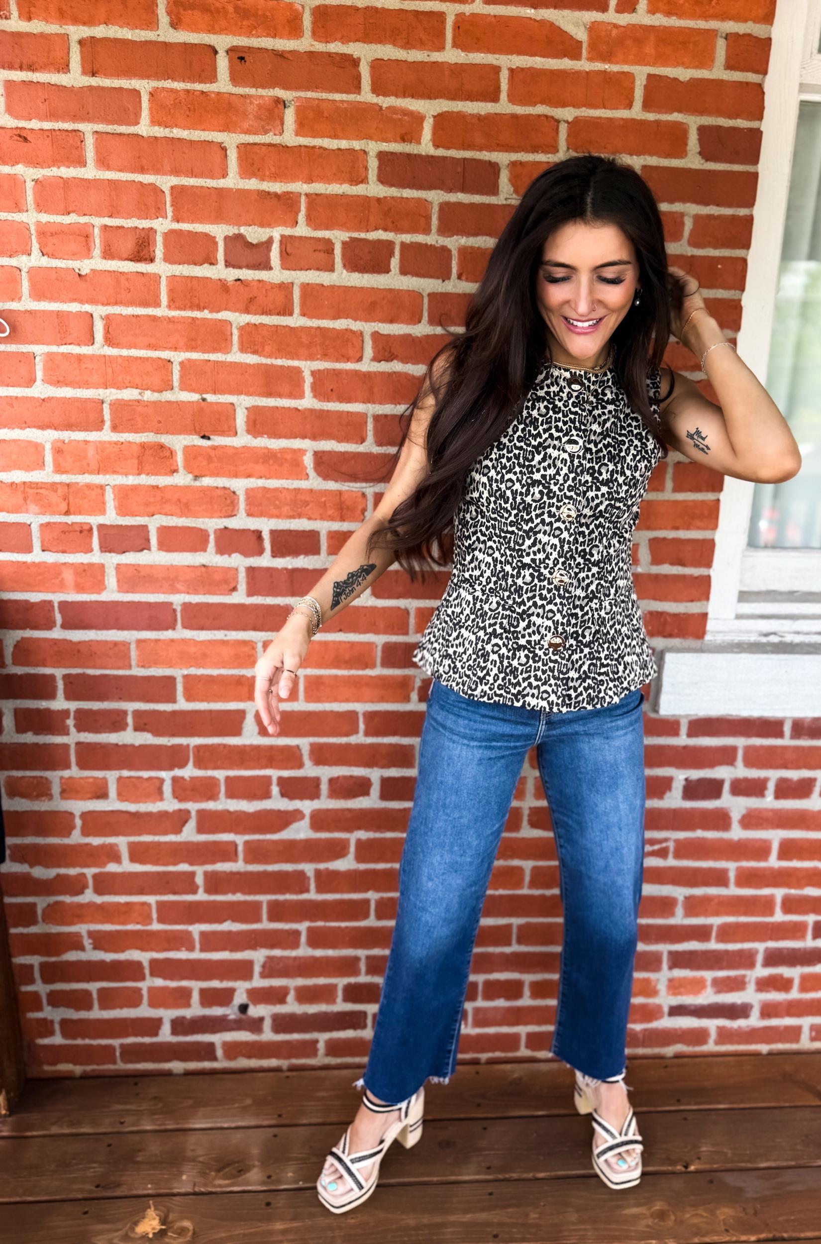 Leopard Luxe Vest Product Image