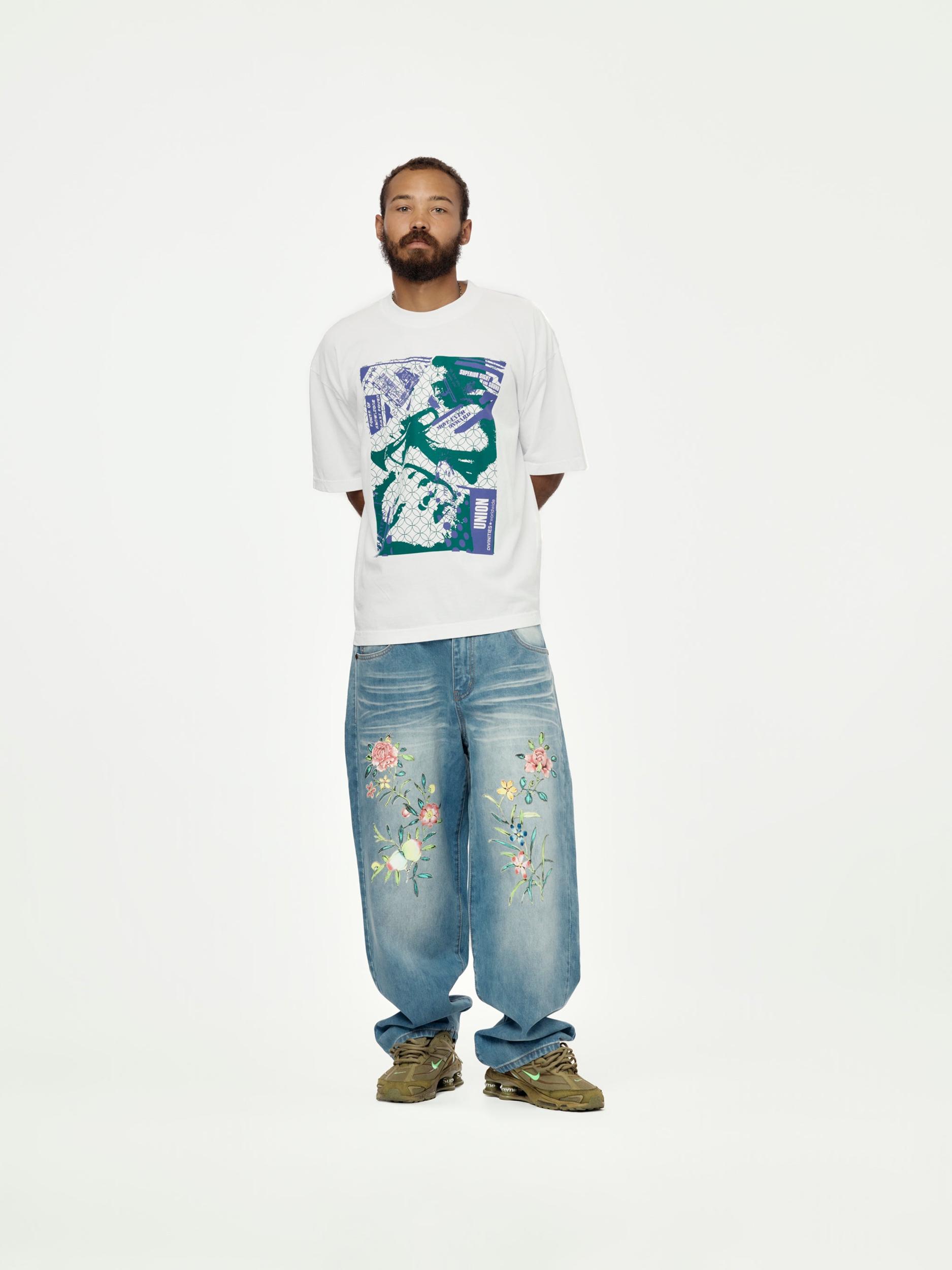 Divinities x Union Distressed Jeans (Stone Wash) Product Image