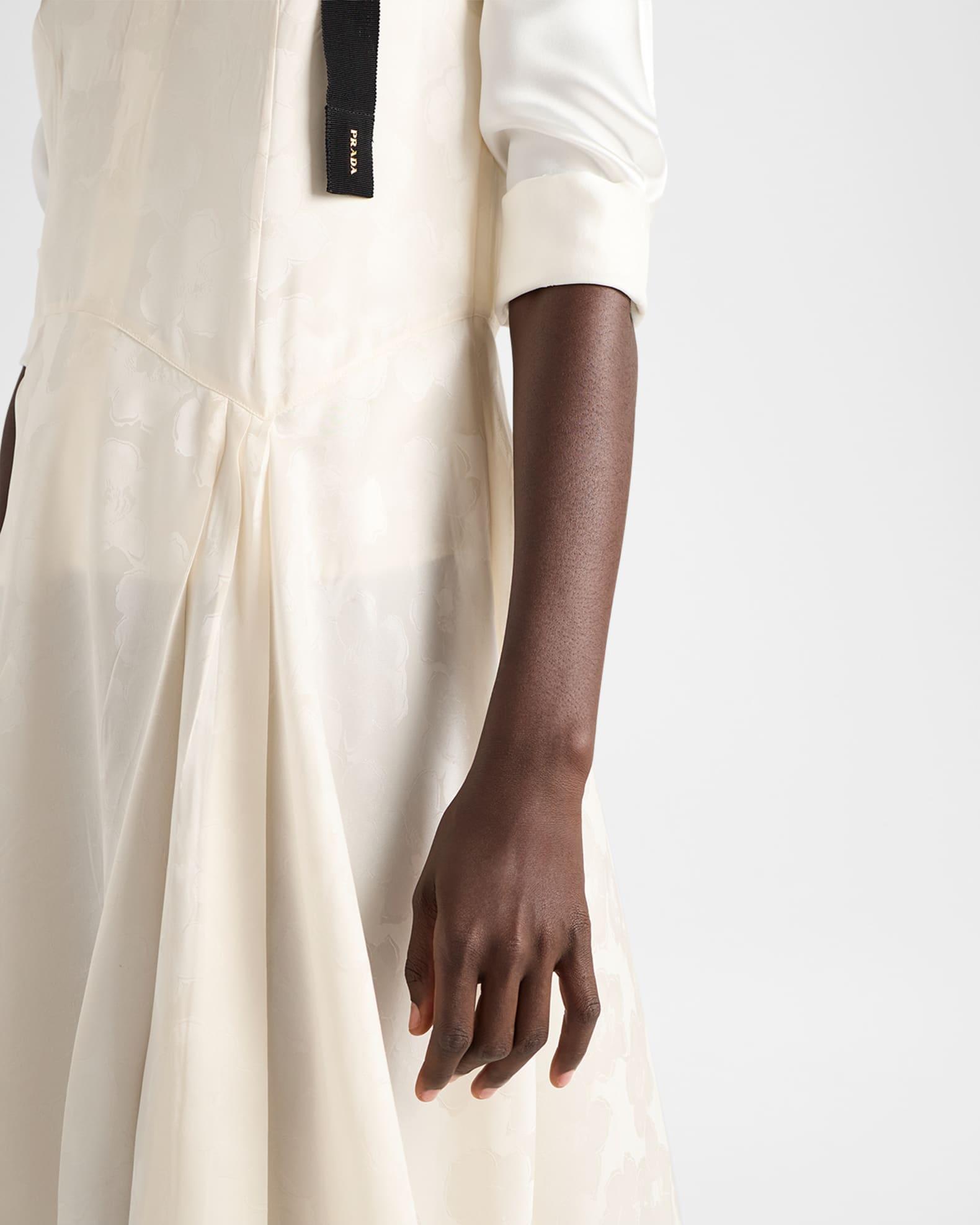 Floral Jacquard Asymmetric Dress Product Image