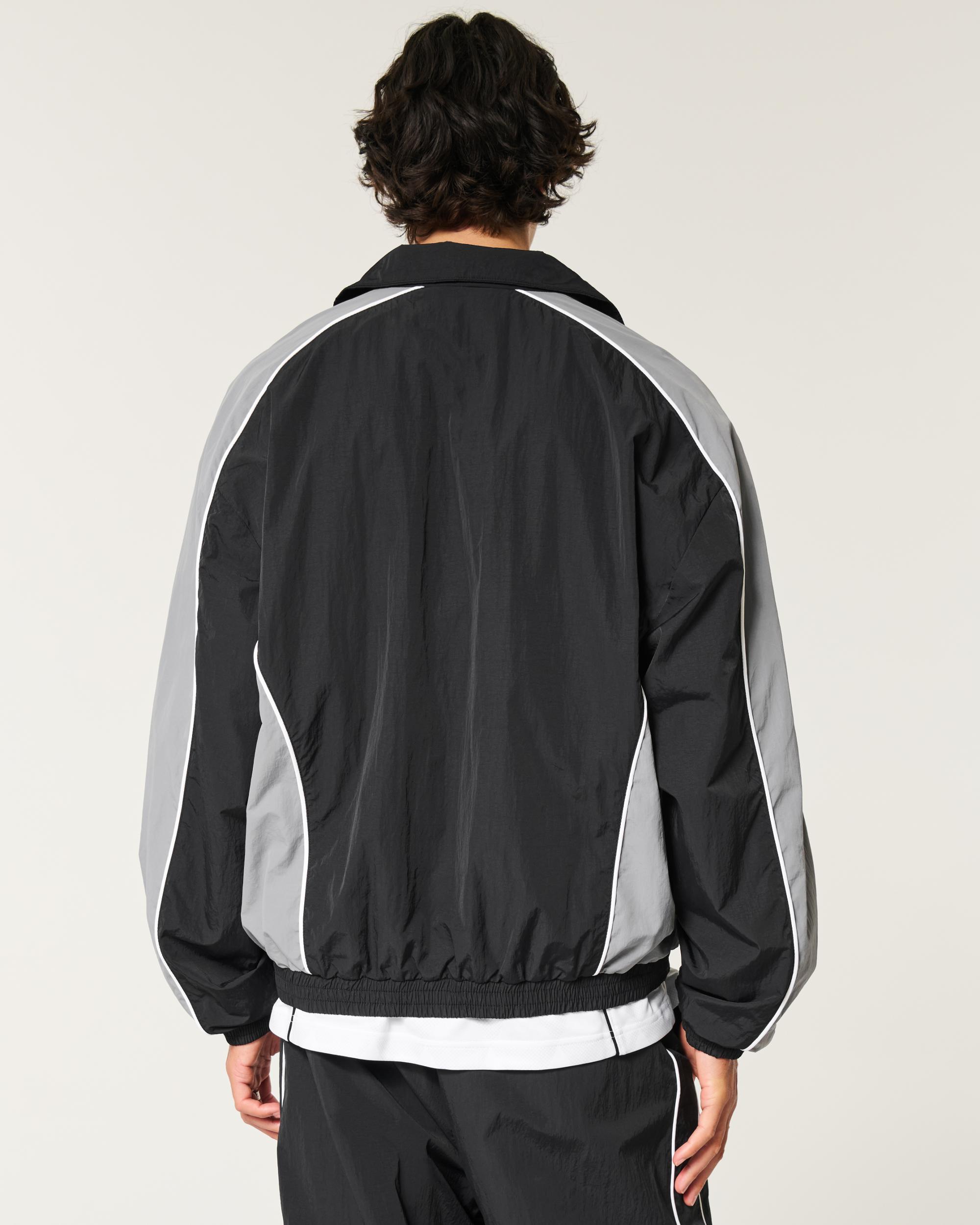 Zip-Up Windbreaker Jacket Product Image