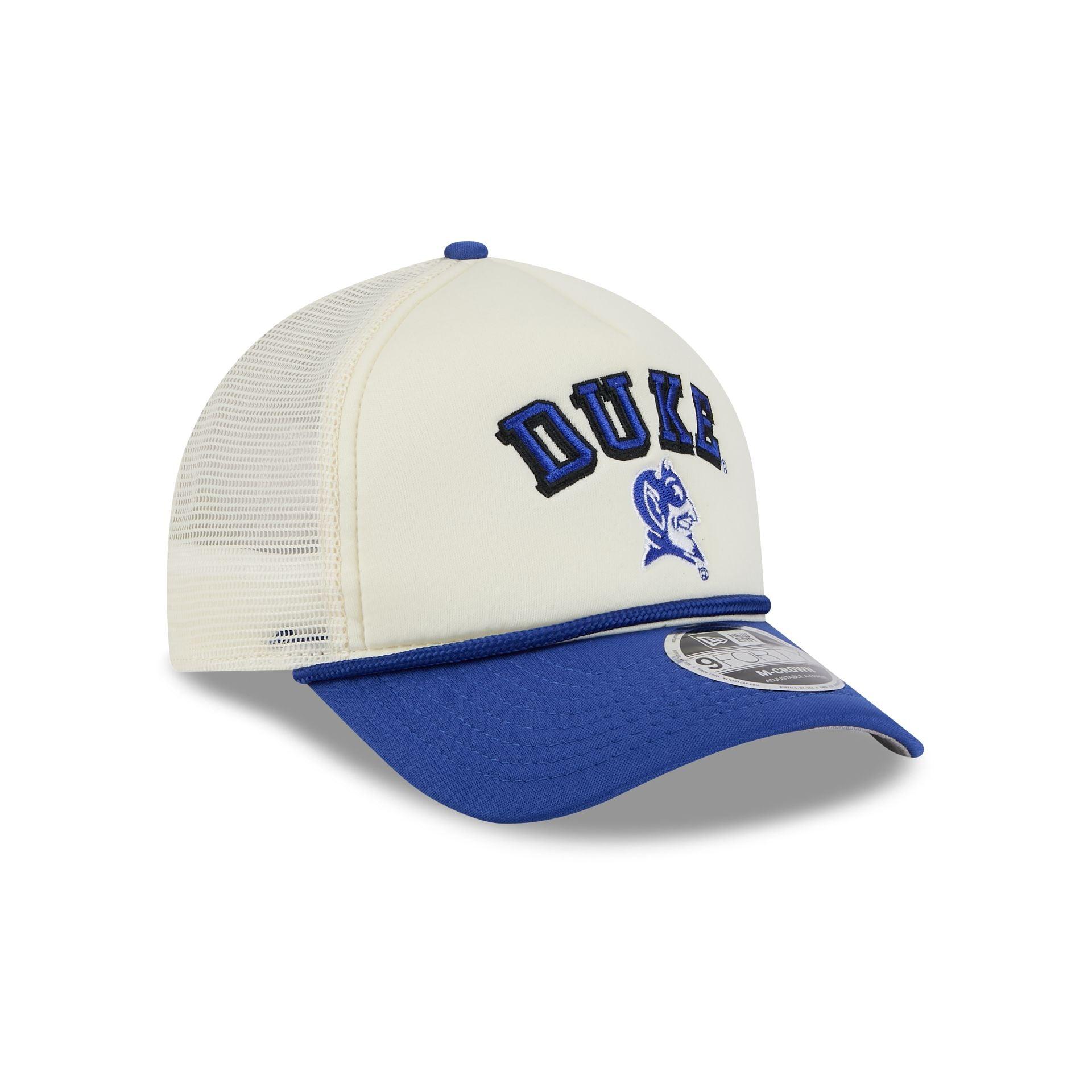 Duke Blue Devils Chrome Arch 9FORTY M-Crown A-Frame Trucker Hat Male Product Image