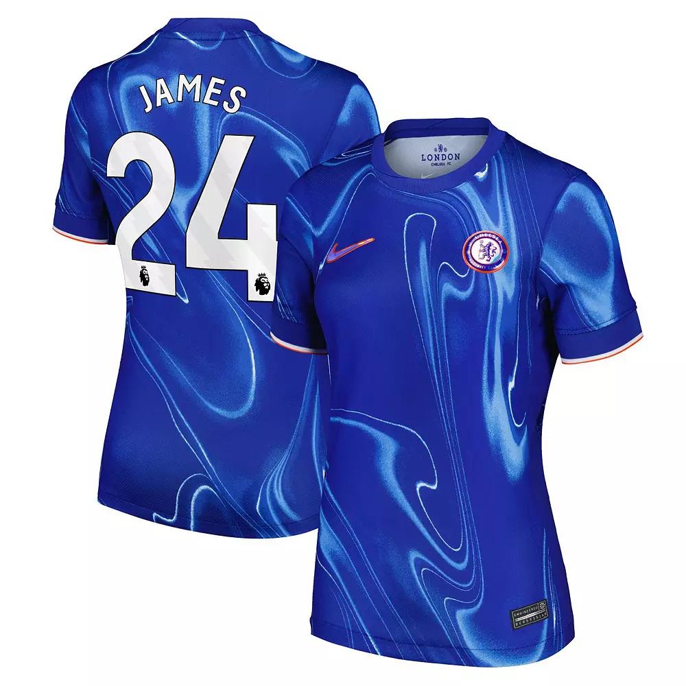 Women's Nike Reece James Blue Chelsea 2024/25 Home Replica Player Jersey, Size: XS, Chl Blue Product Image