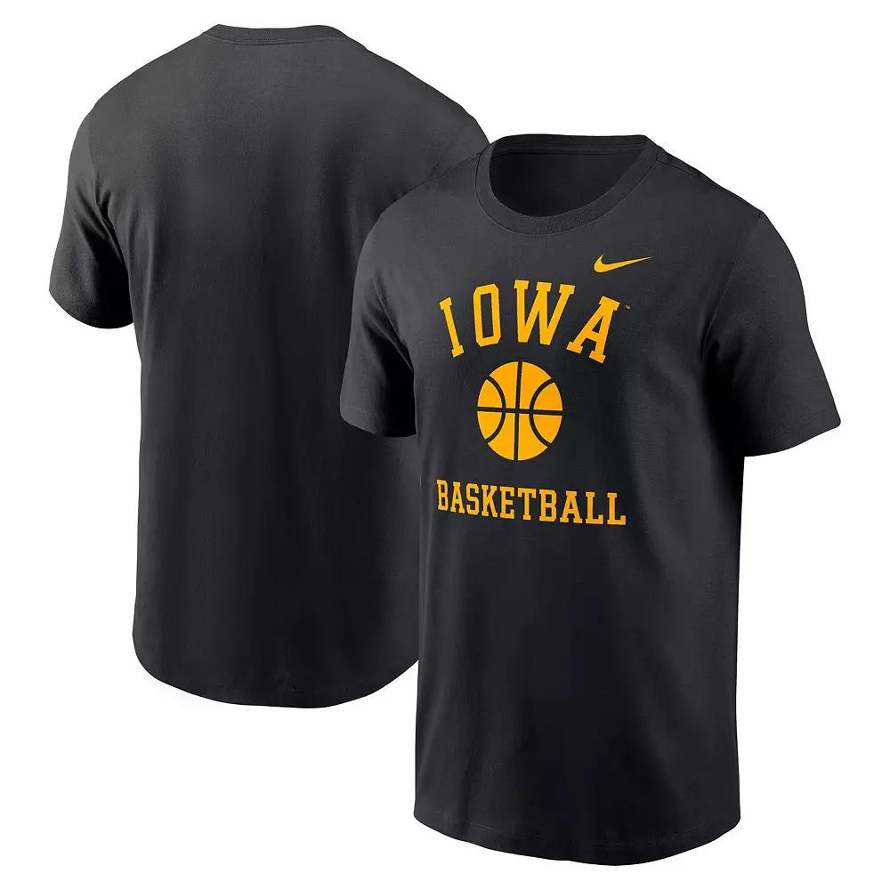 Men's Nike Black Iowa Hawkeyes Basketball Icon T-Shirt,  Product Image